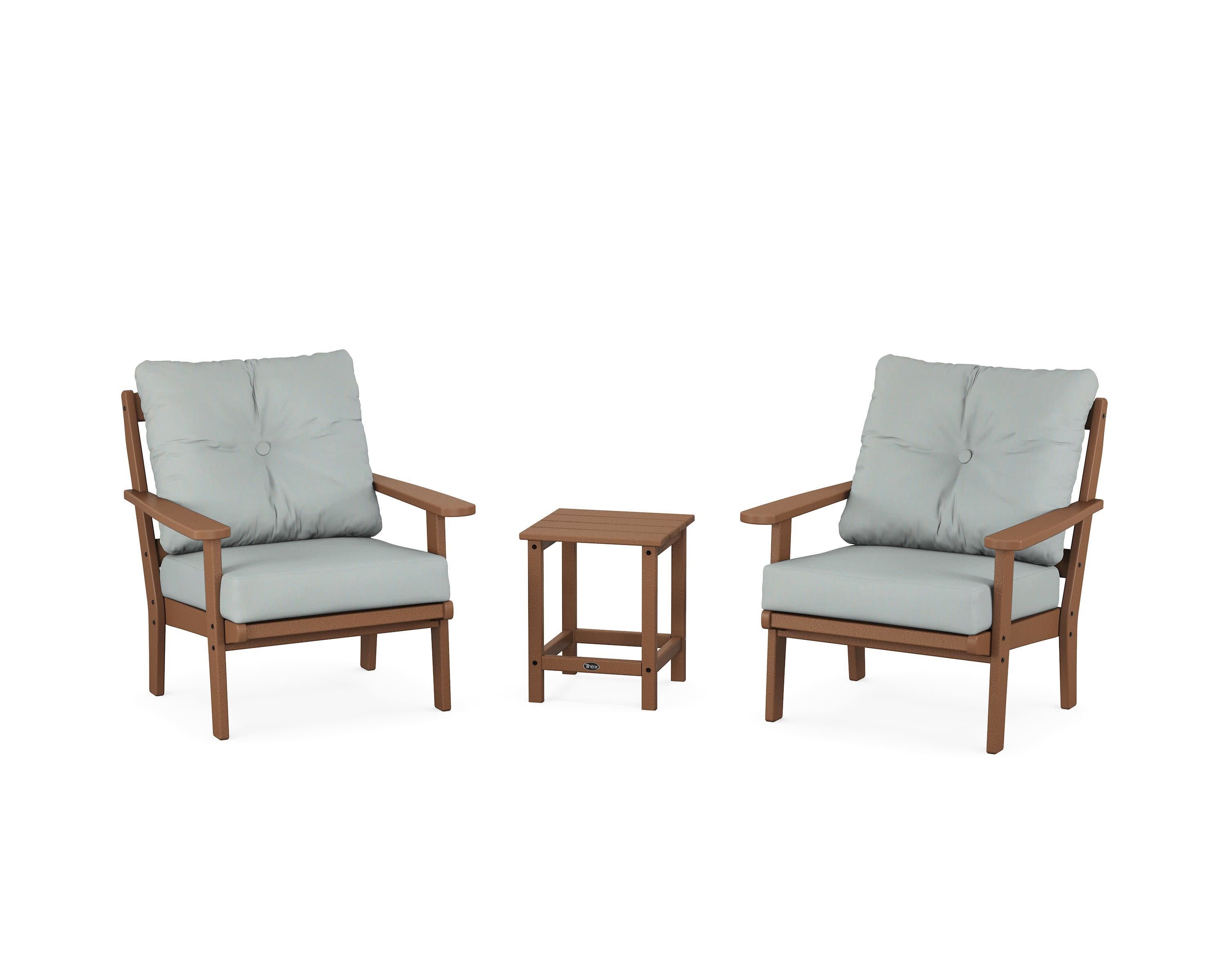 Cape Cod 3-Piece Deep Seating Set in Tree House / Spa