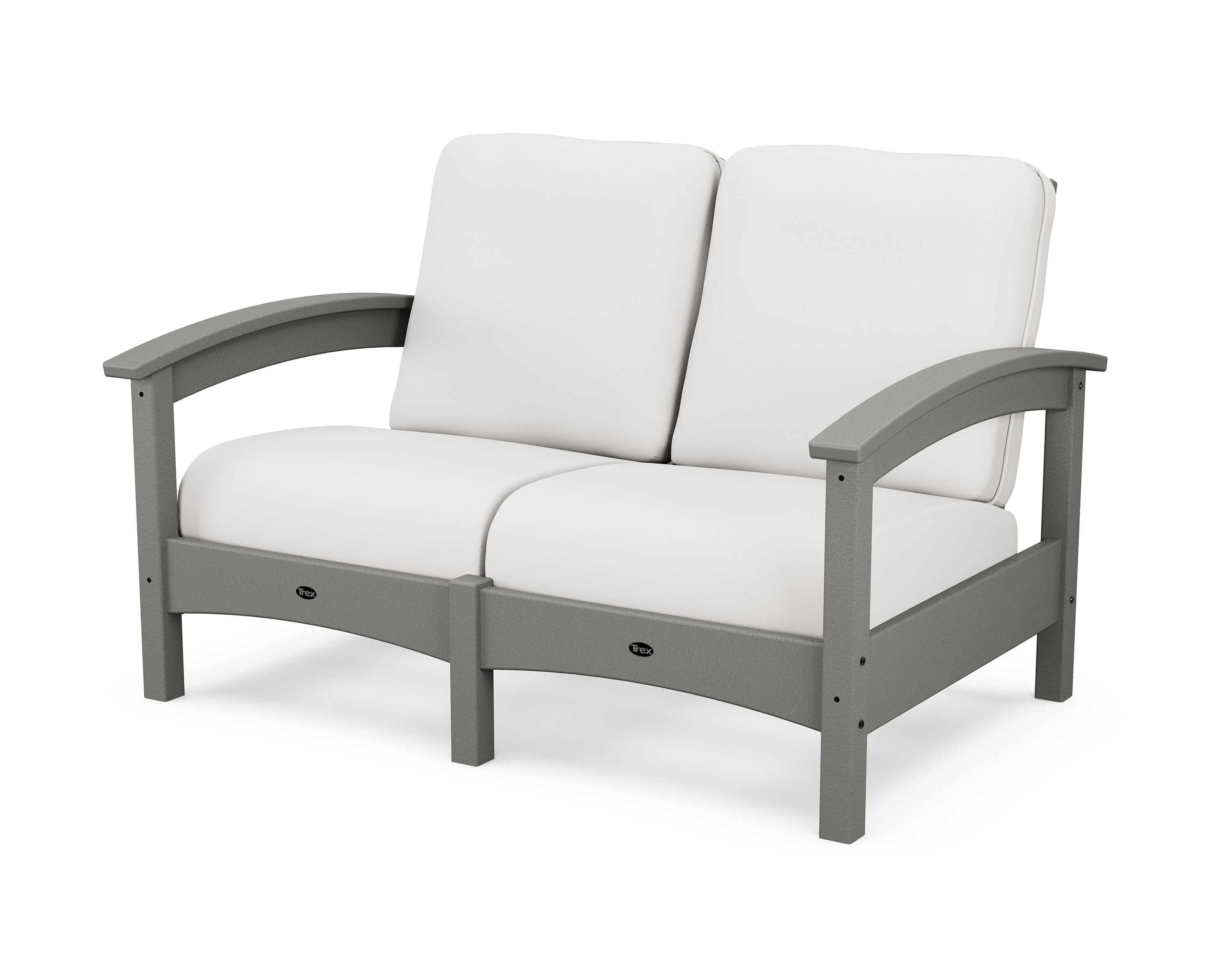 Rockport Club Loveseat in Stepping Stone / Natural Linen