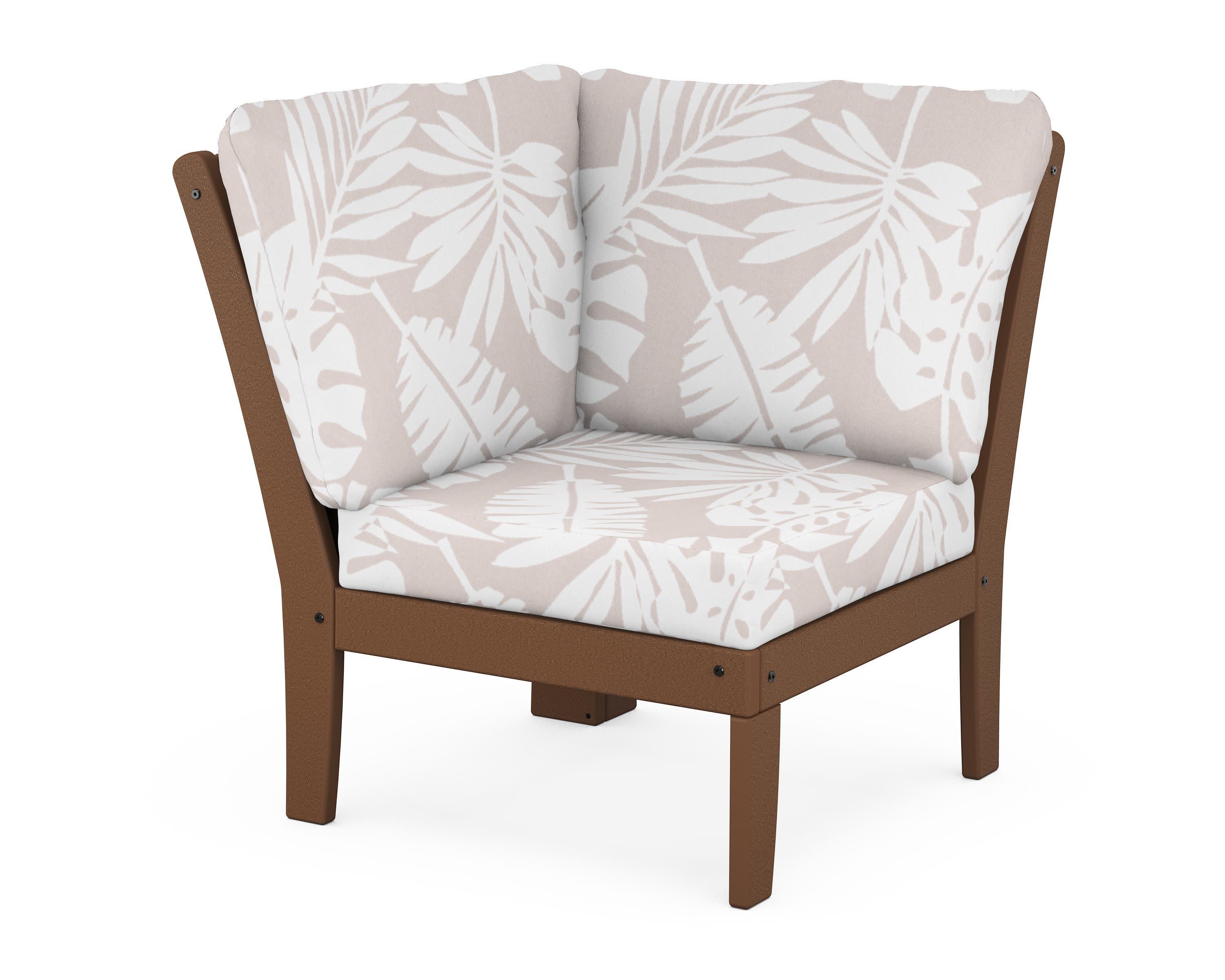 Yacht Club Modular Corner Chair in Tree House / Leaf Dune Burlap