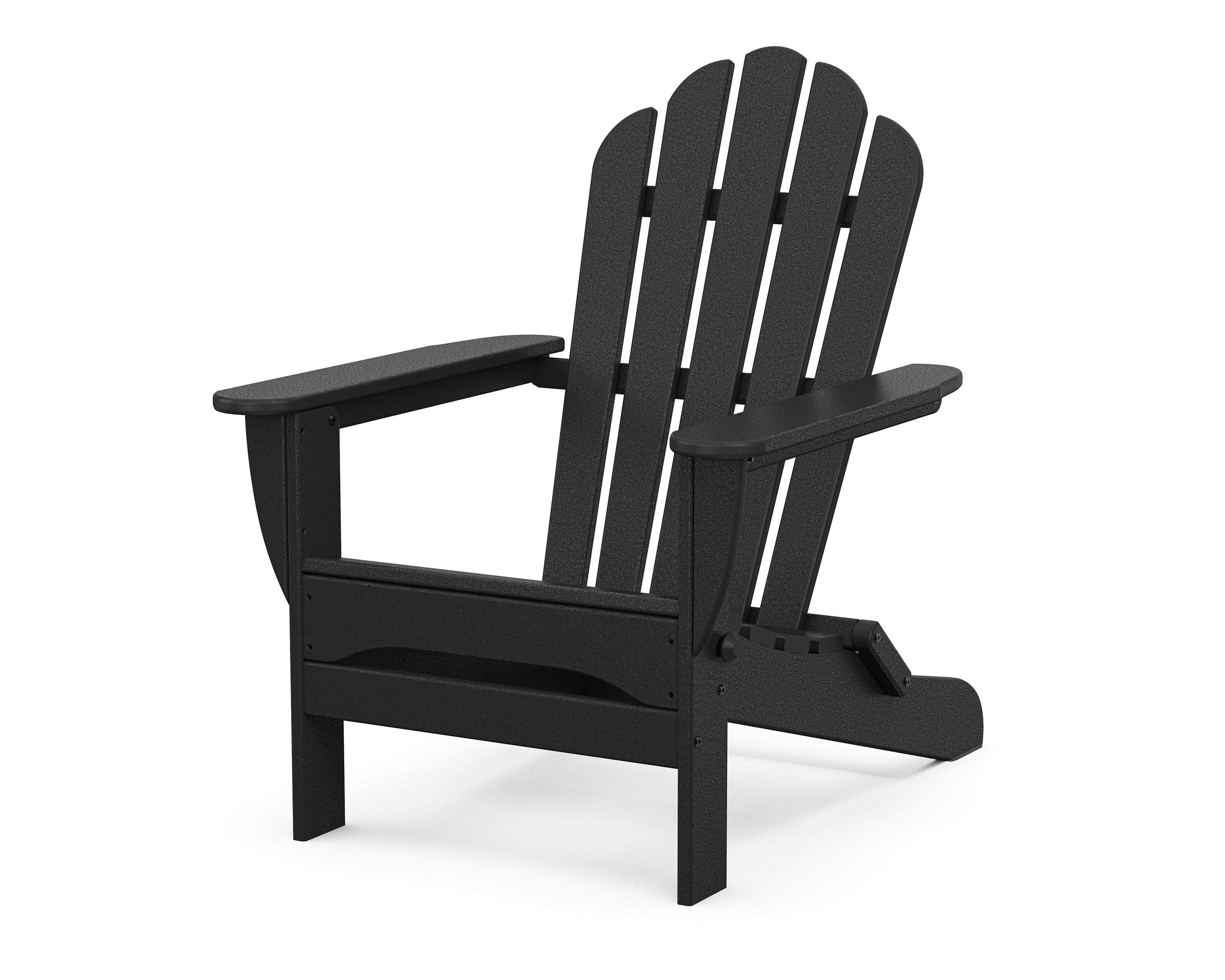 Monterey Bay Folding Adirondack Chair in Charcoal Black