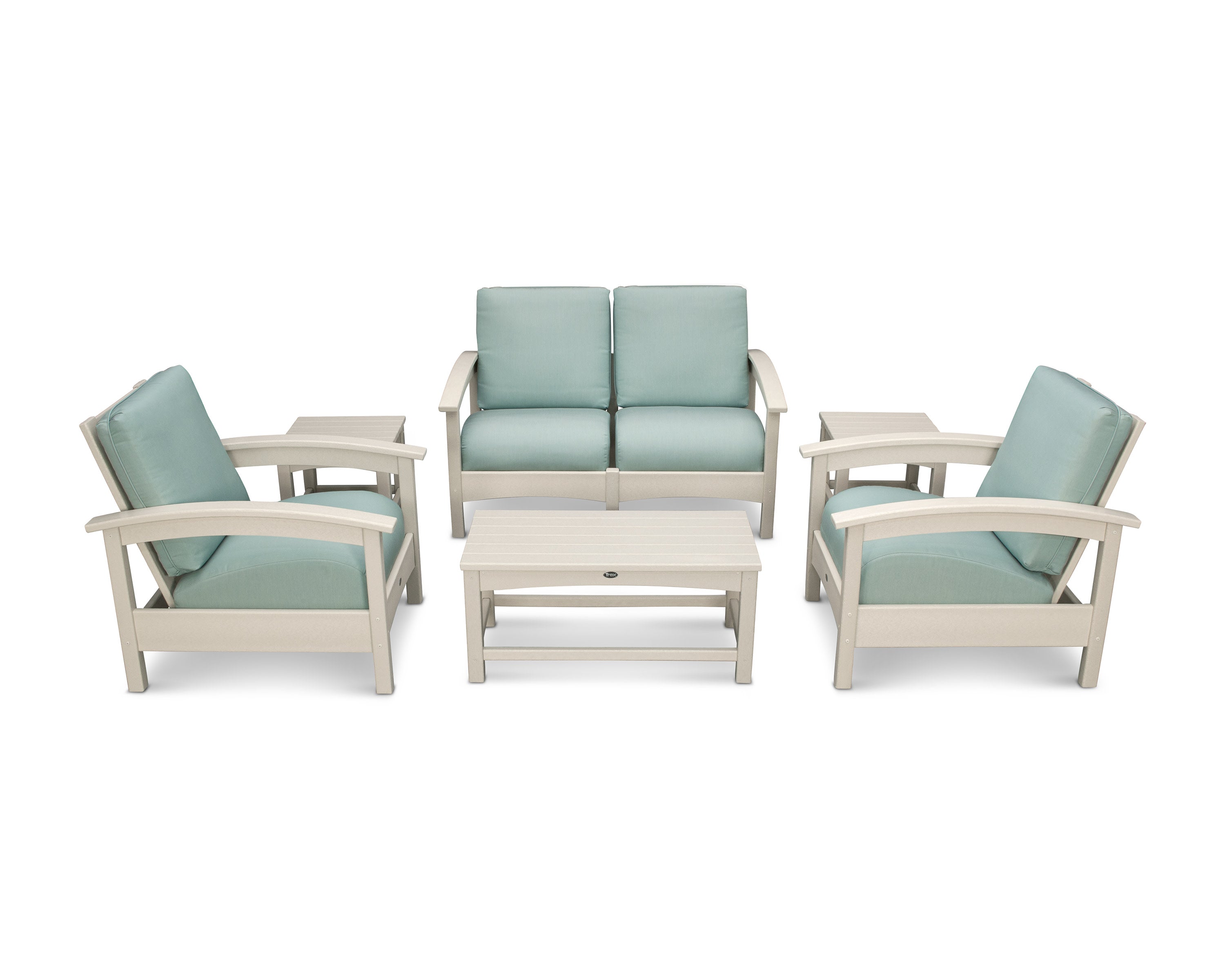 Rockport Club 6-Piece Deep Seating Conversation Set in Sand Castle / Spa