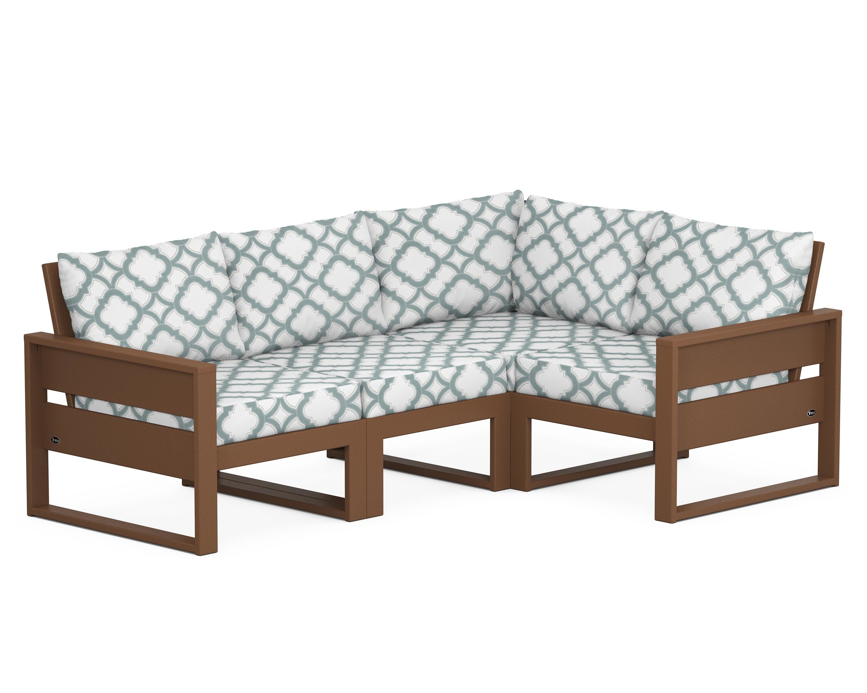 Eastport 4- Piece Sectional in Tree House / Trellis Glacier Spa