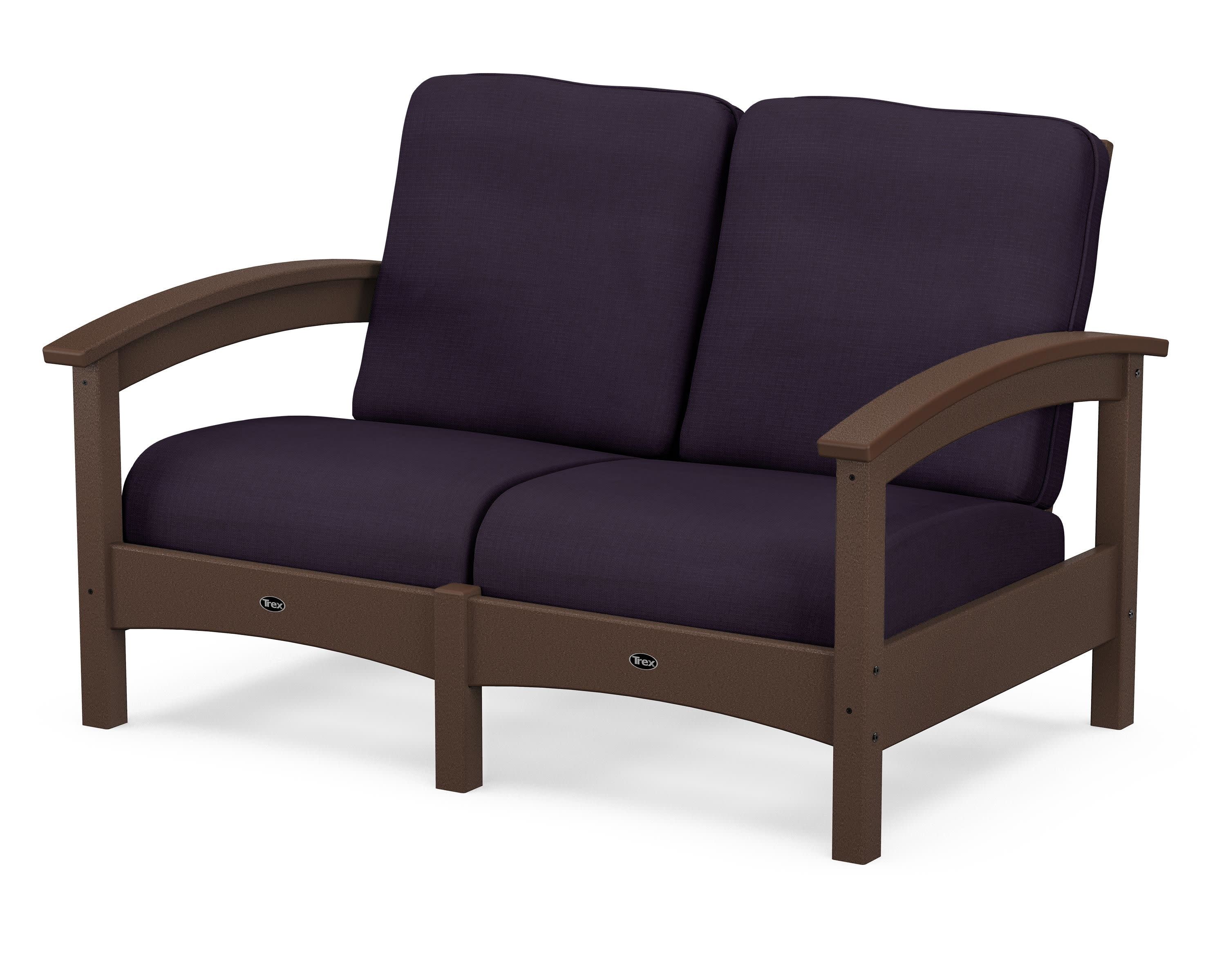 Rockport Club Loveseat in Vintage Lantern / Navy Linen