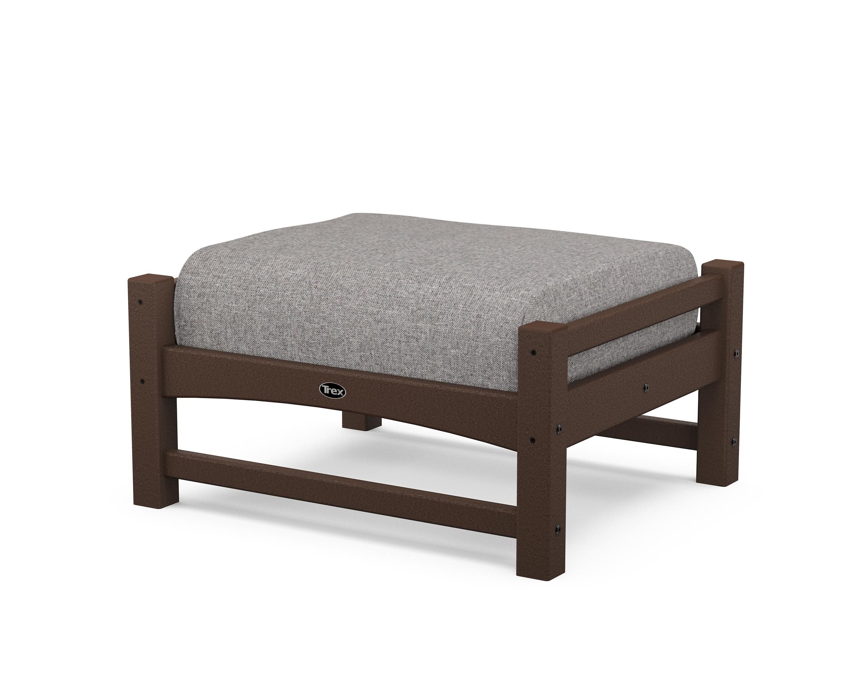 Rockport Club Ottoman in Vintage Lantern / Grey Mist