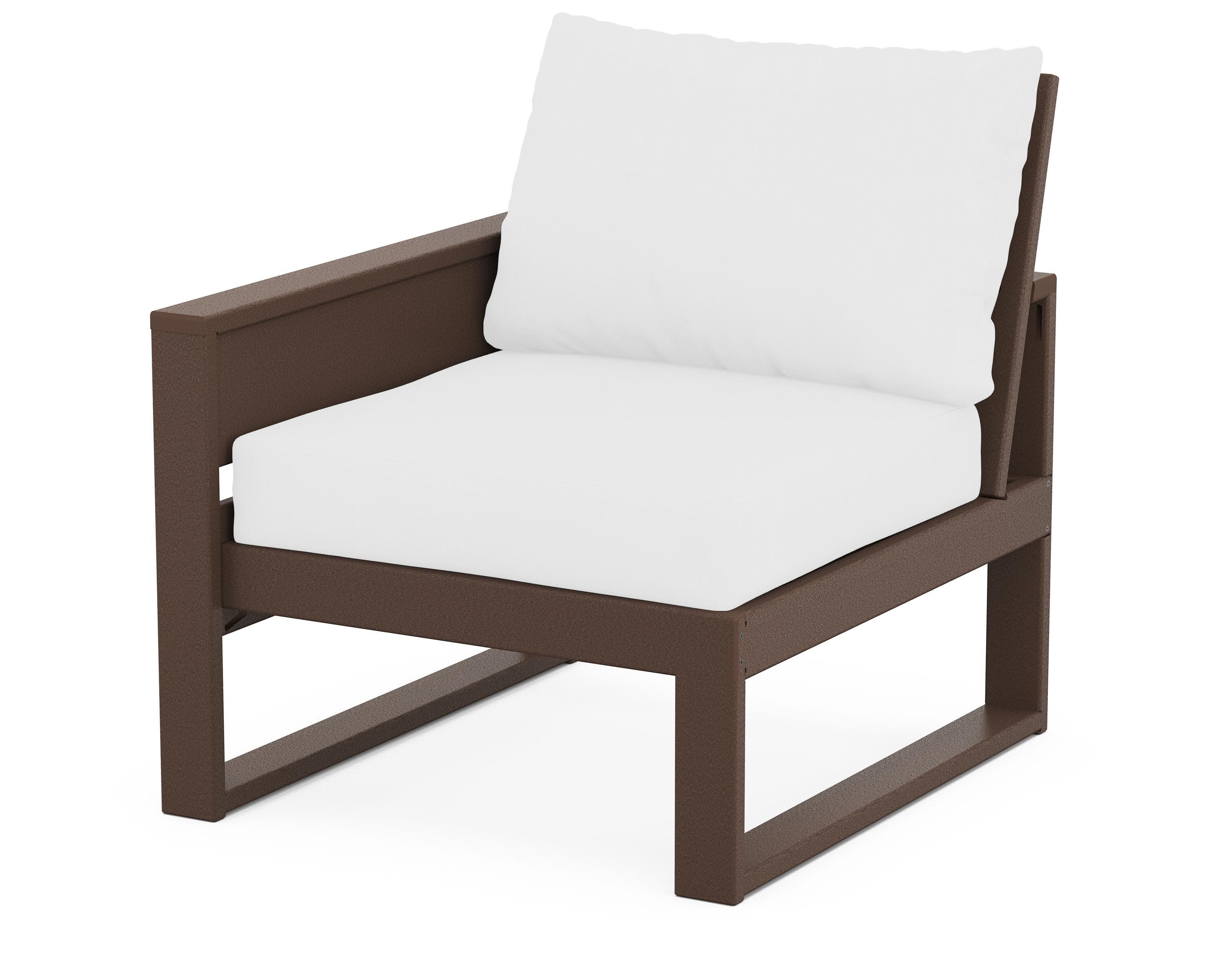 Eastport Modular Left Arm Chair in Vintage Lantern / Natural