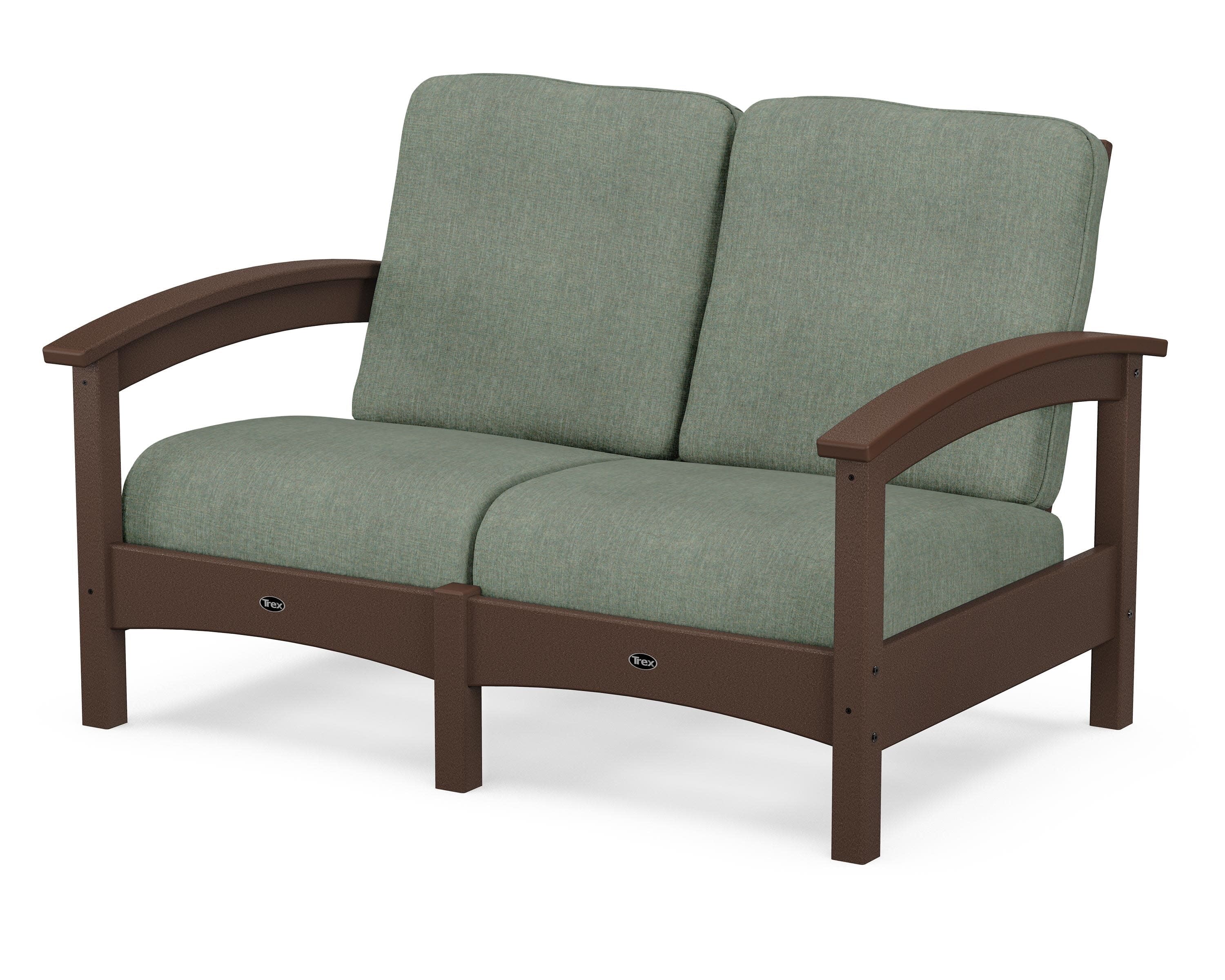 Rockport Club Loveseat in Vintage Lantern / Cast Sage