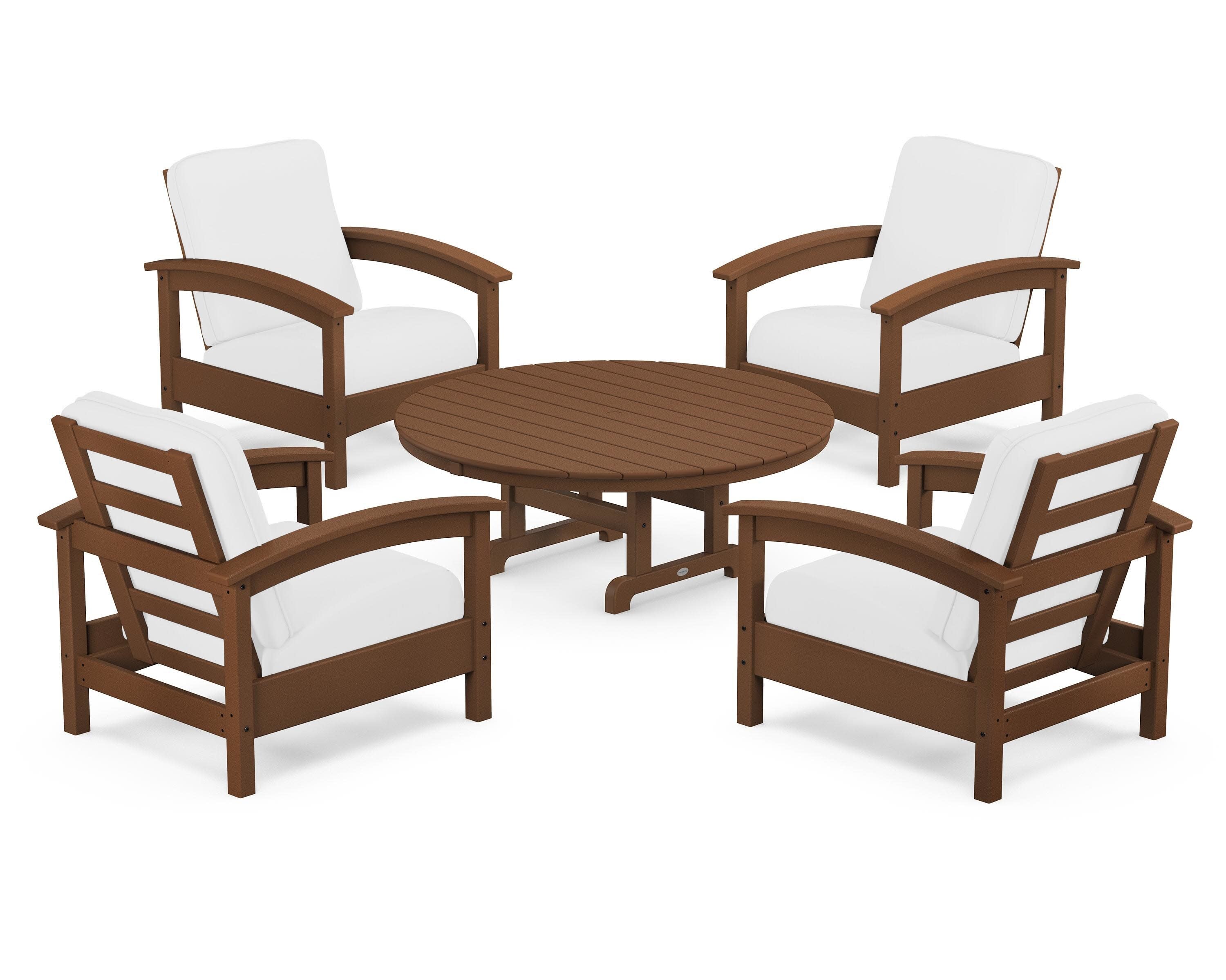 Rockport 5-Piece Deep Seating Set in Tree House / Natural