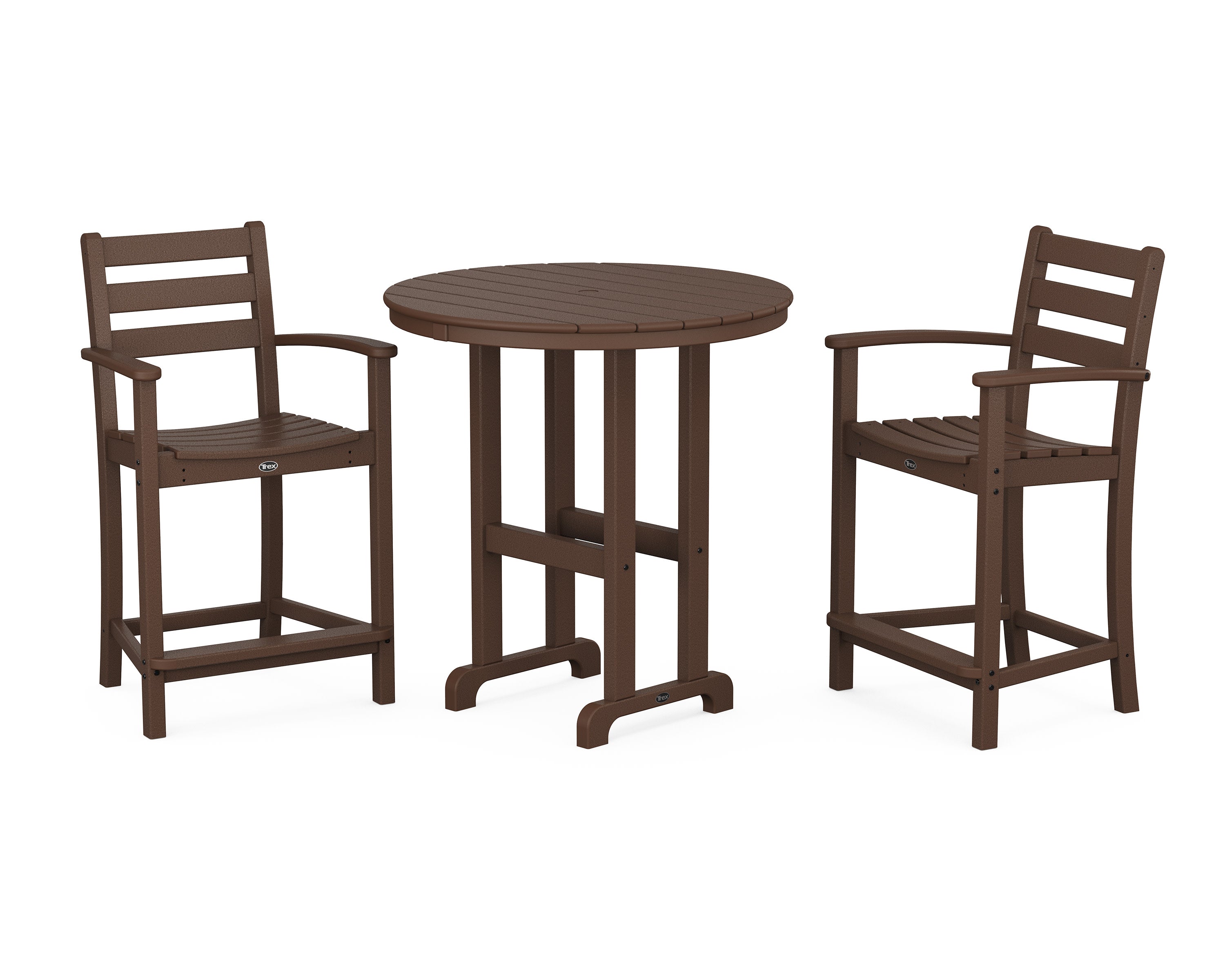 Monterey Bay 3-Piece Arm Chair Counter Set in Vintage Lantern