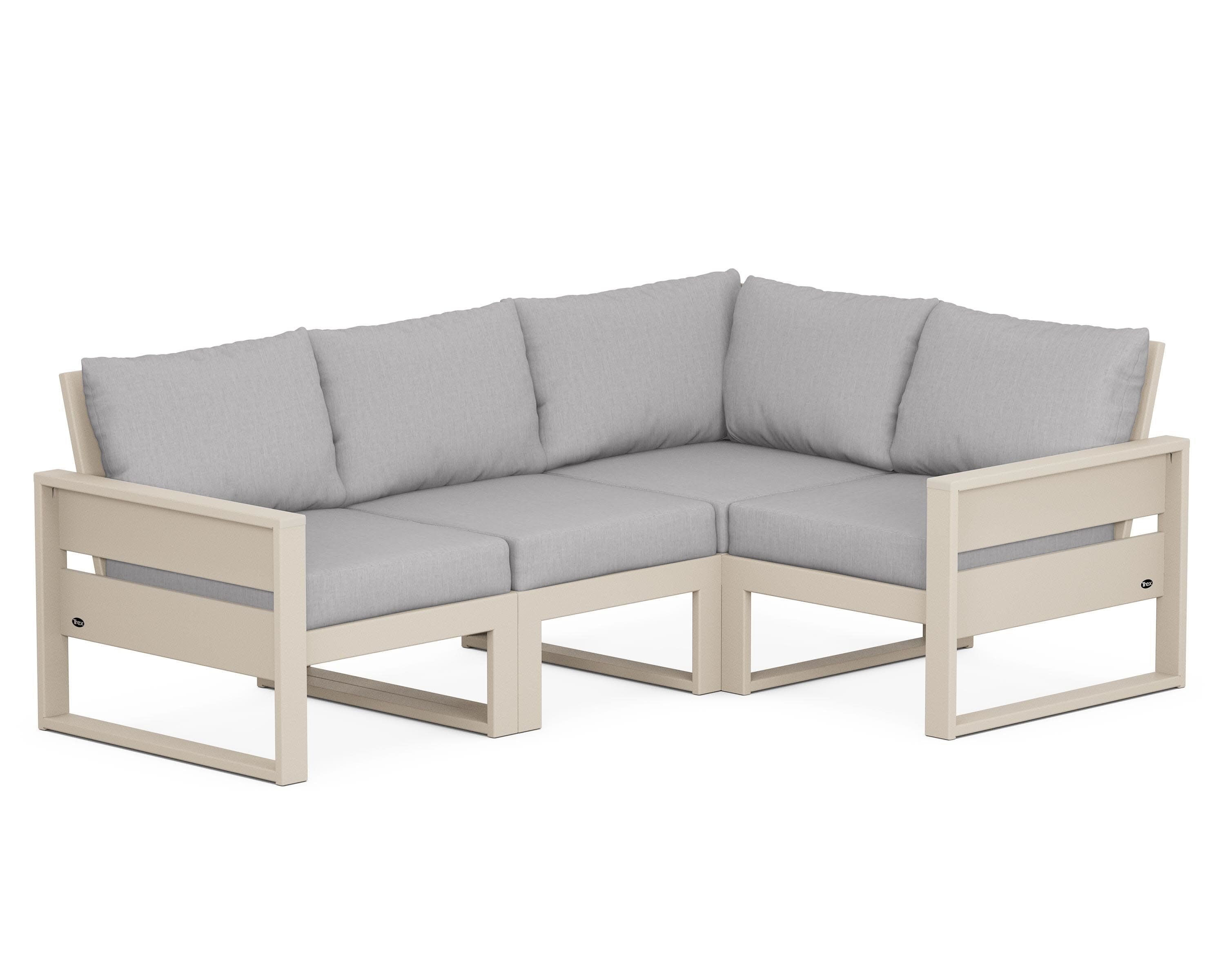 Eastport 4- Piece Sectional in Sand Castle / Granite