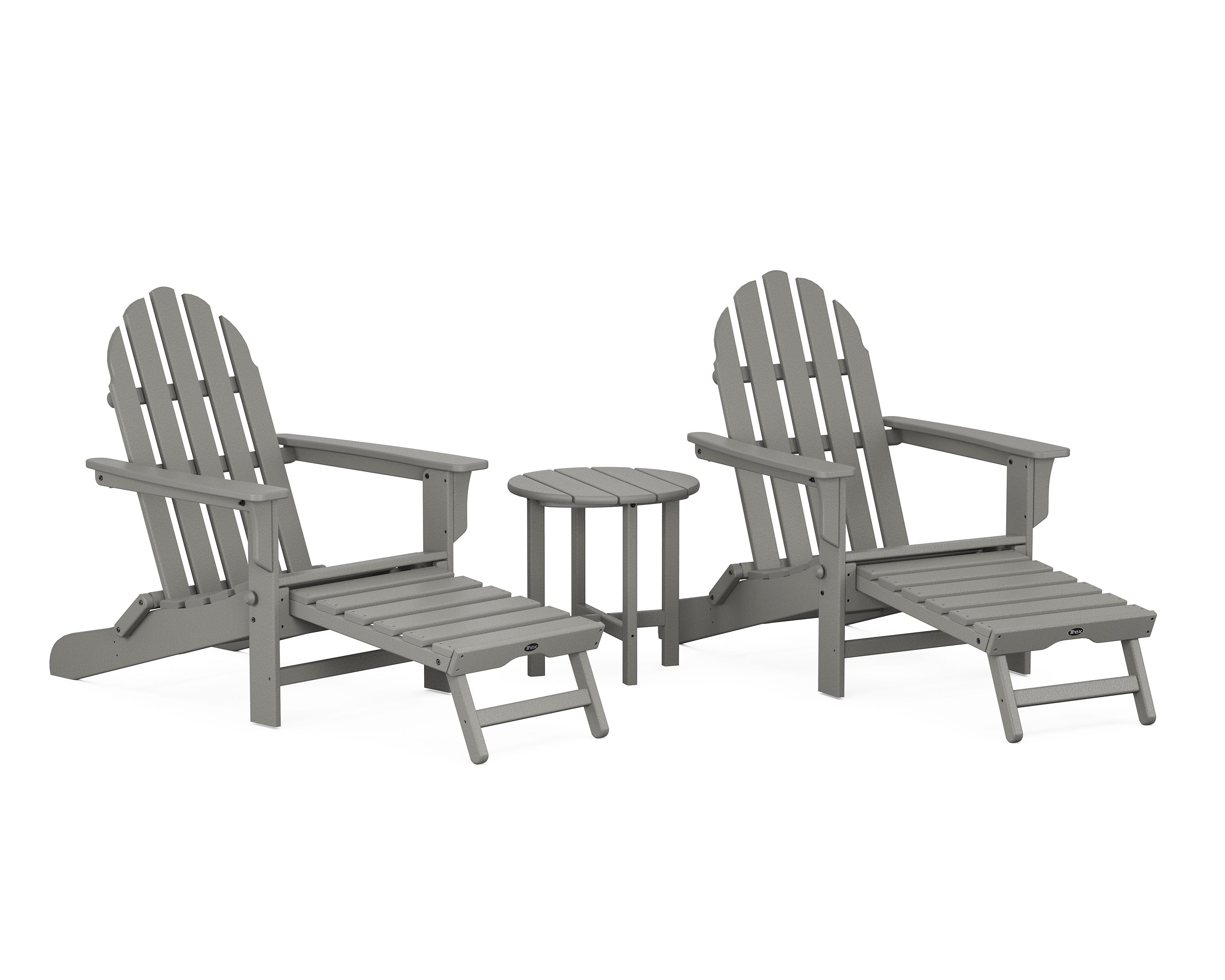 Cape Cod 3-Piece Ultimate Adirondack Set in Stepping Stone