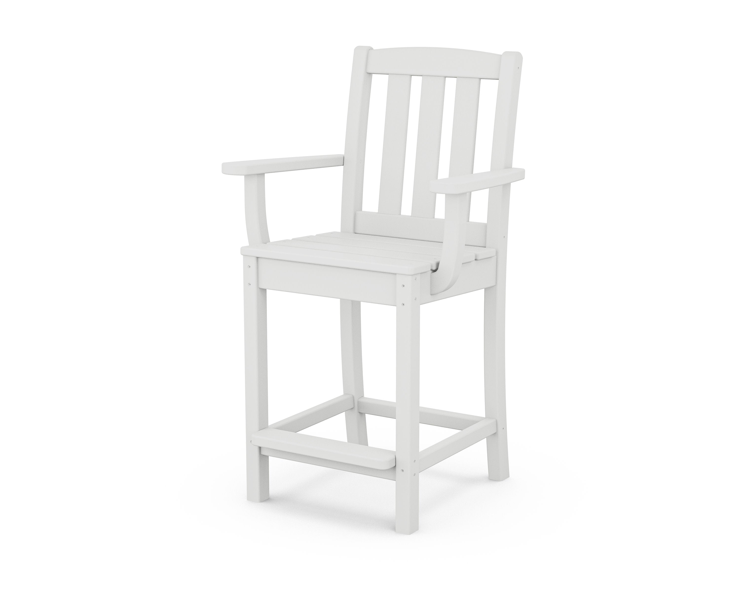 Cape Cod Counter Arm Chair in Classic White