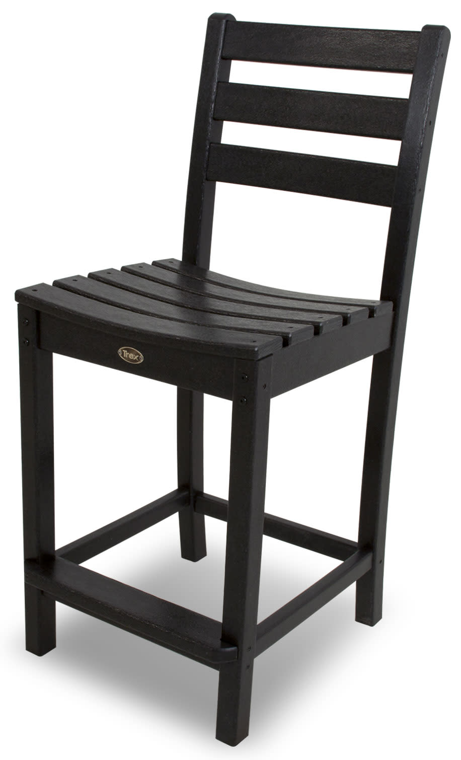 Monterey Bay Counter Side Chair in Charcoal Black