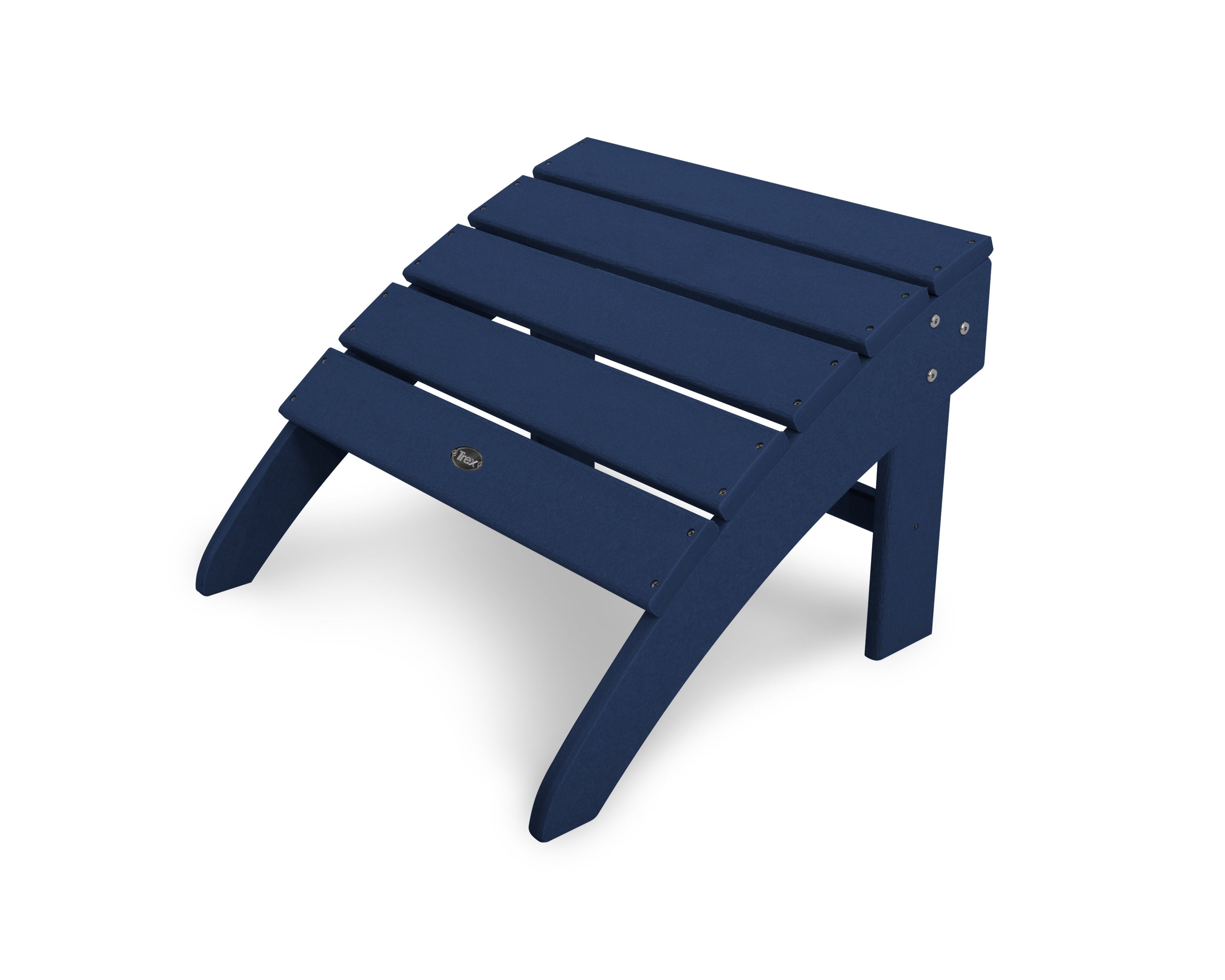 Yacht Club Ottoman in Navy