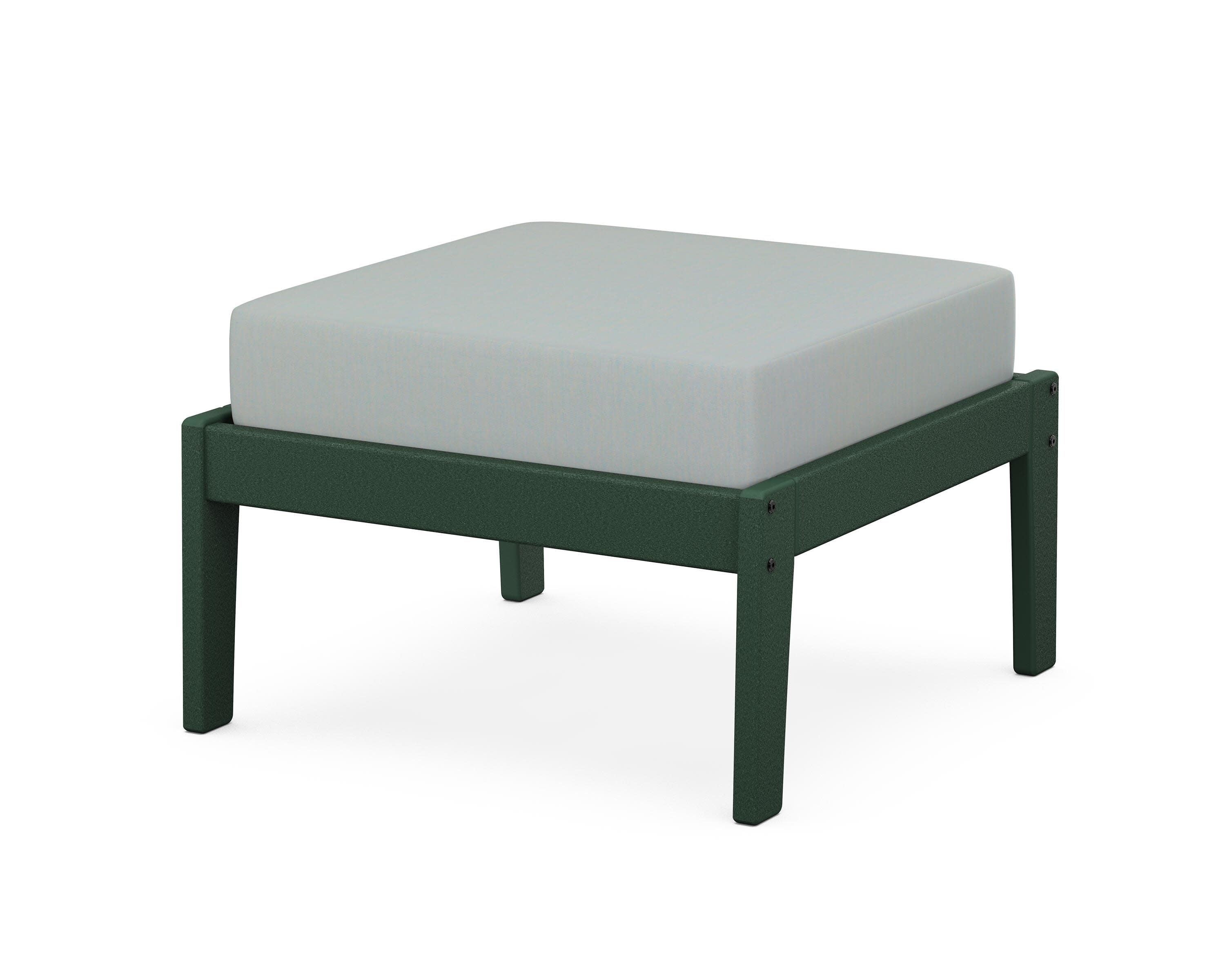 Deep Seating Ottoman in Green / Spa