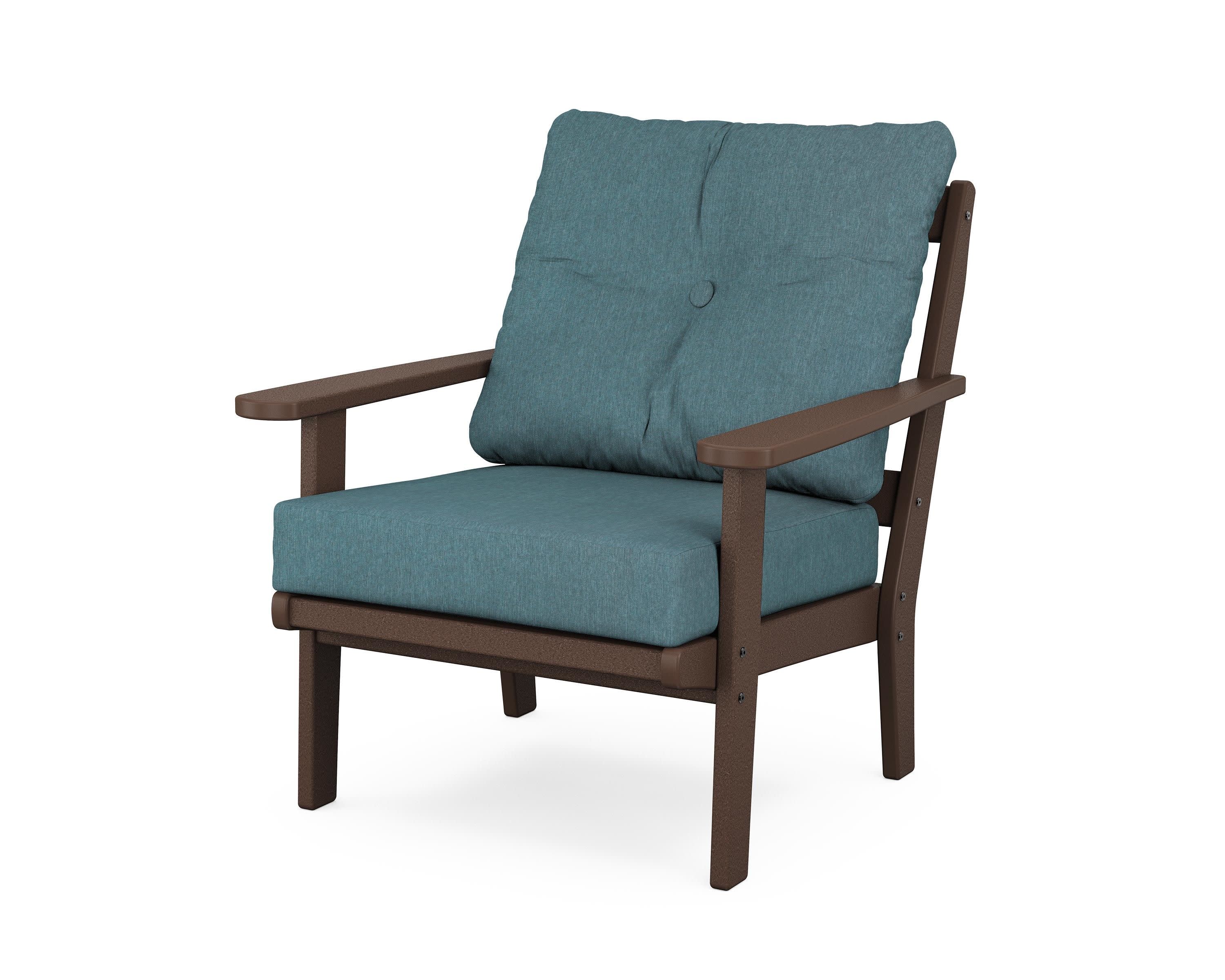 Cape Cod Deep Seating Chair in Vintage Lantern / Ocean Teal