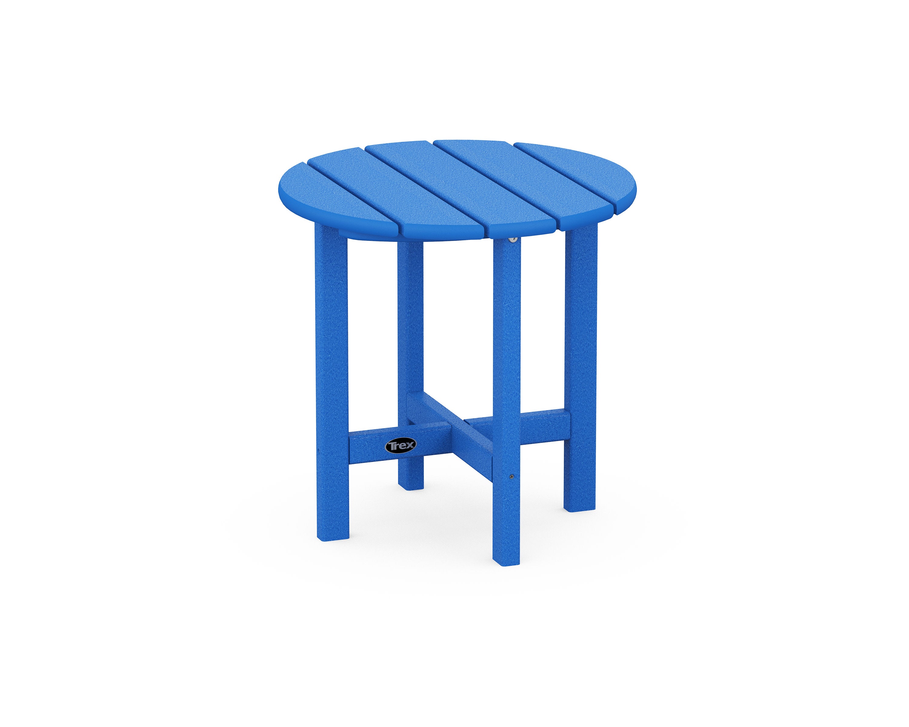 Cape Cod Round 18" Side Table in Pacific Blue