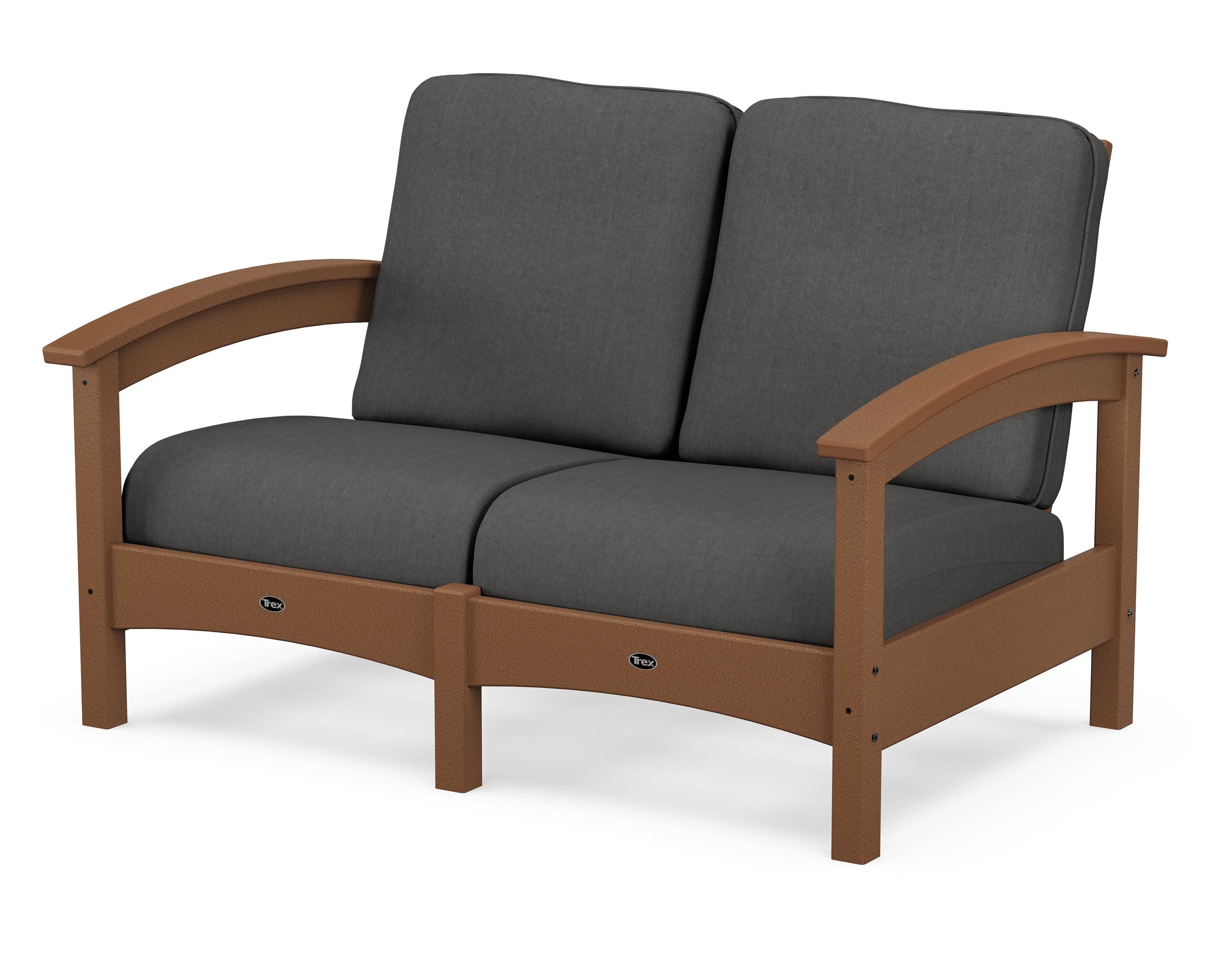 Rockport Club Loveseat in Tree House / Spectrum Carbon