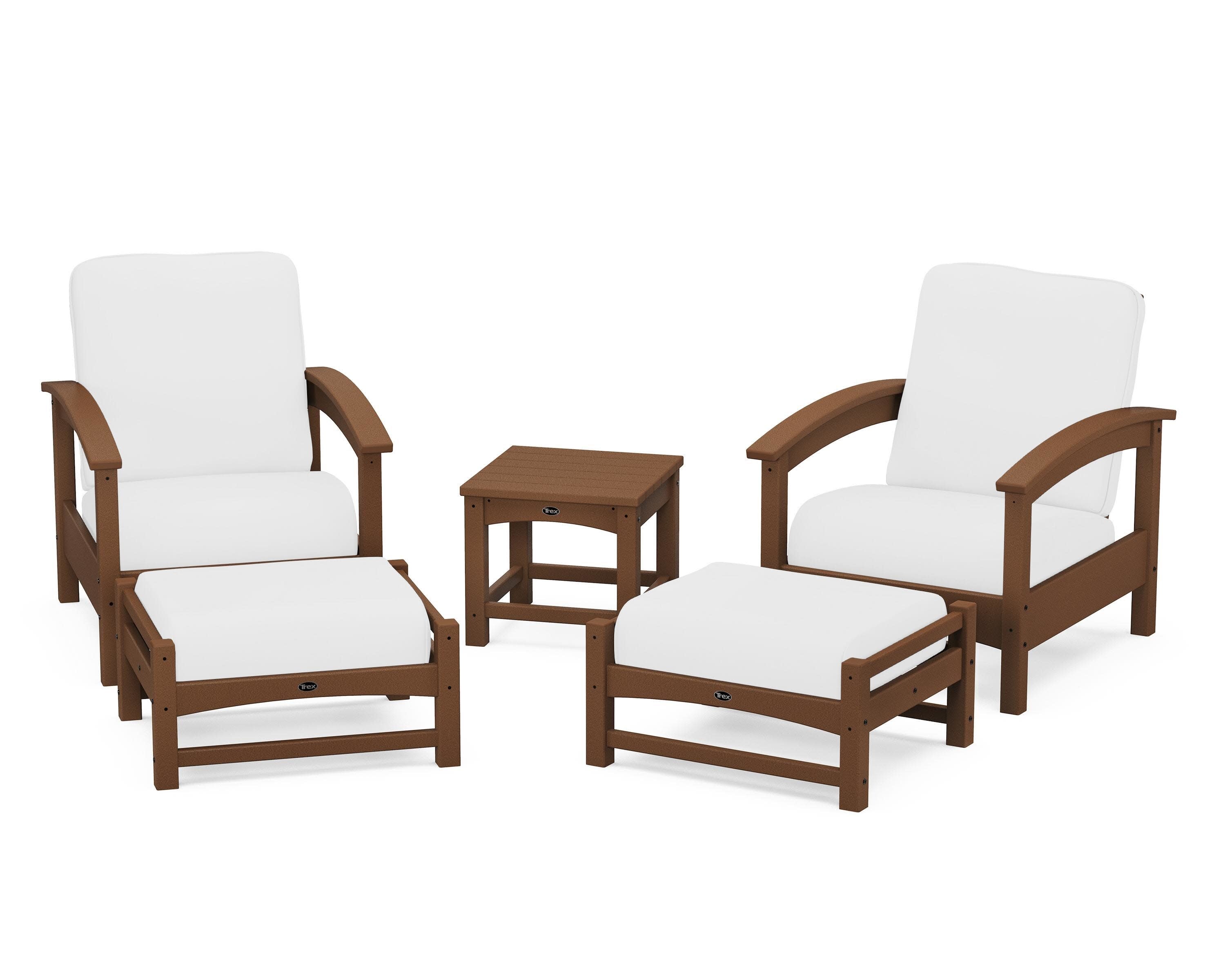 Rockport 5-Piece Deep Seating Set in Tree House / Natural