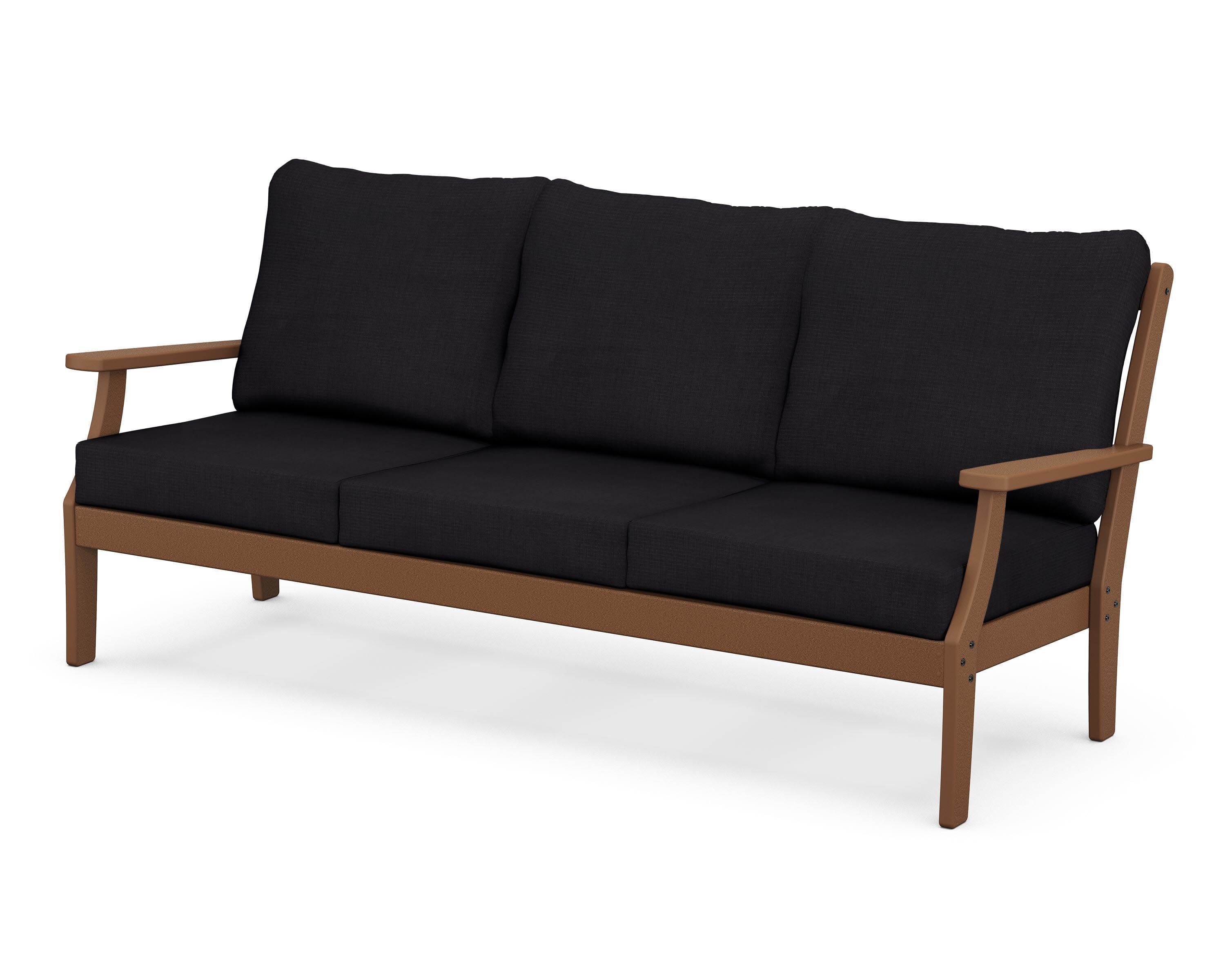 Yacht Club Deep Seating Sofa in Tree House / Midnight Linen