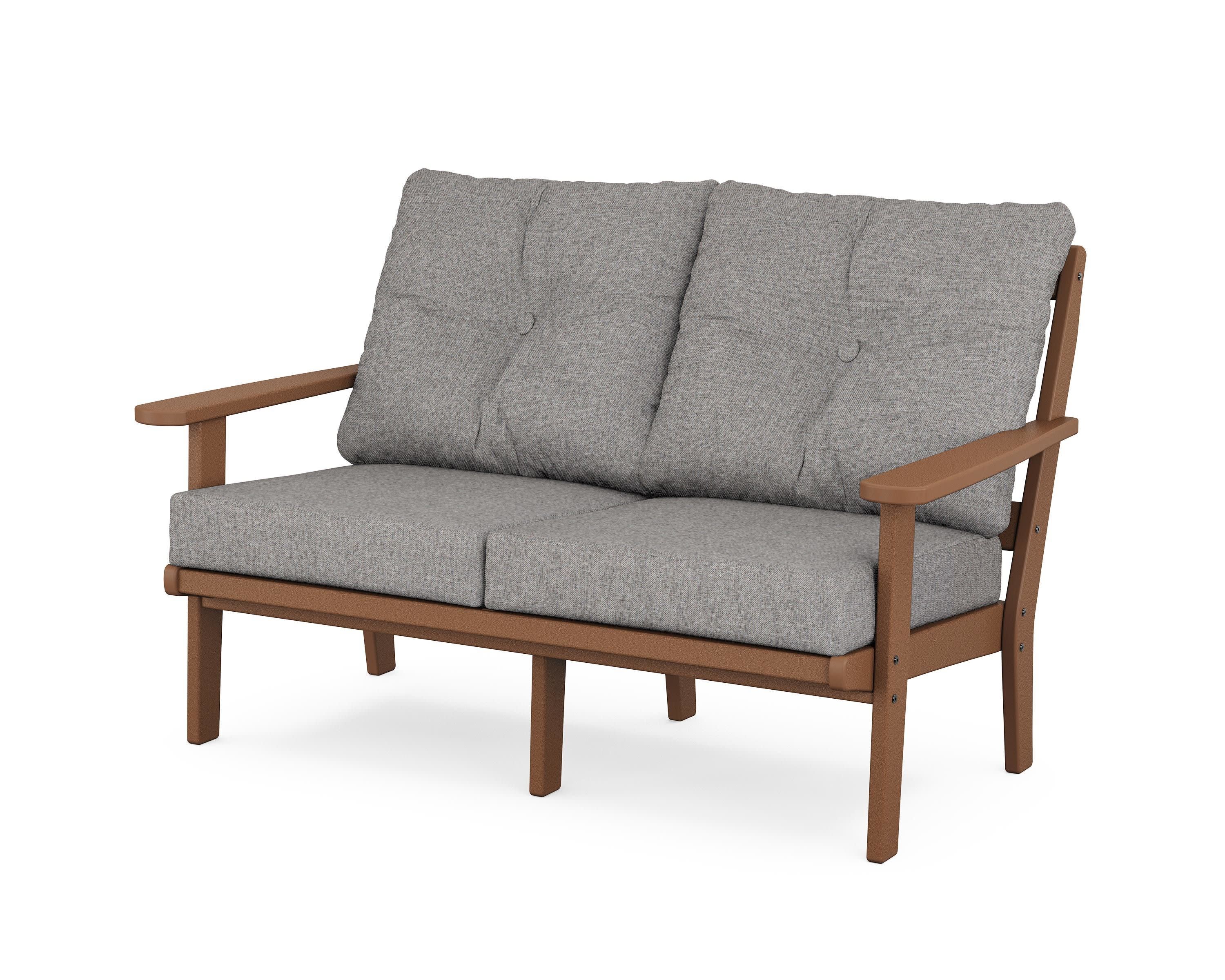 Cape Cod Deep Seating Loveseat in Tree House / Grey Mist