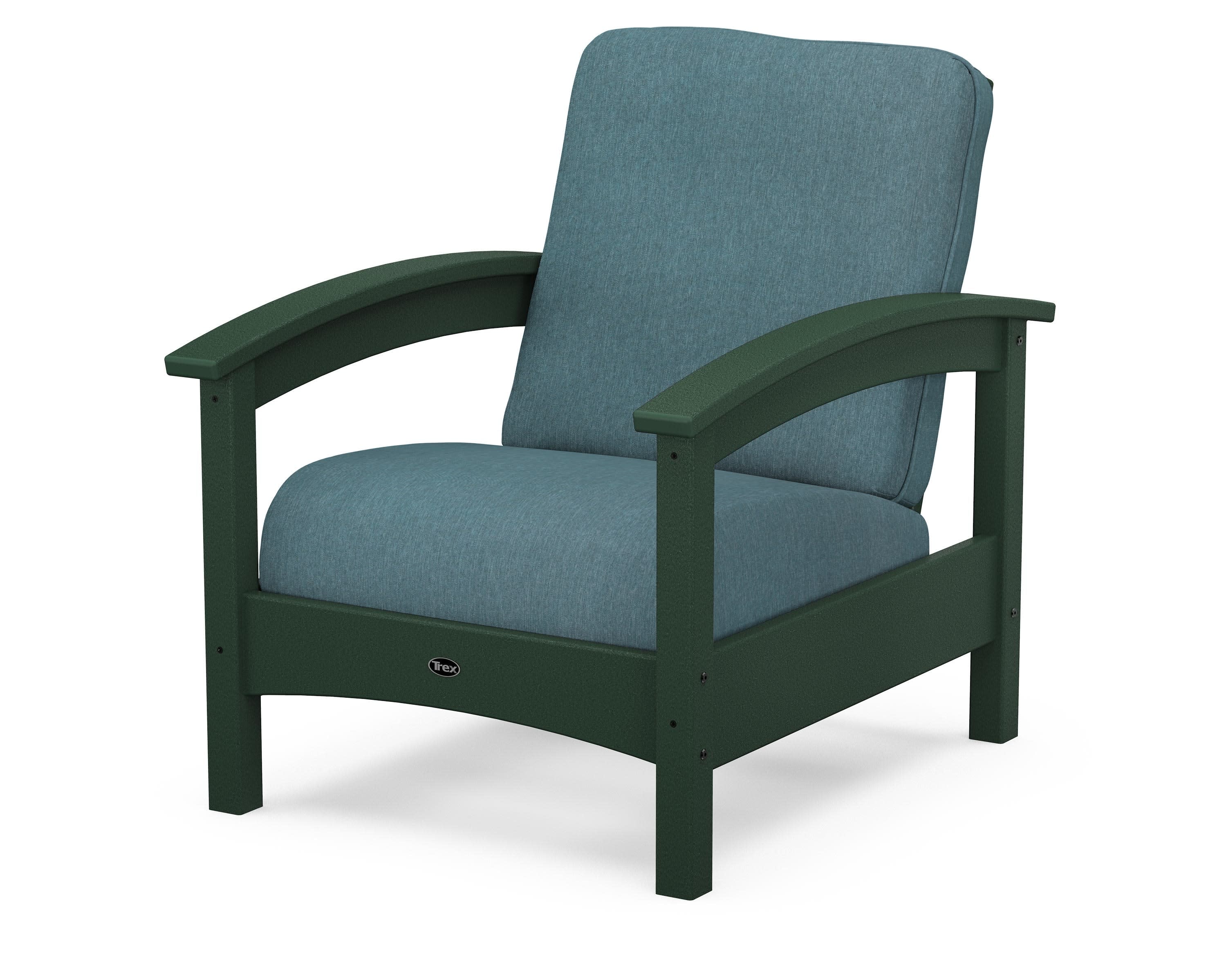 Rockport Club Chair in Rainforest Canopy / Ocean Teal