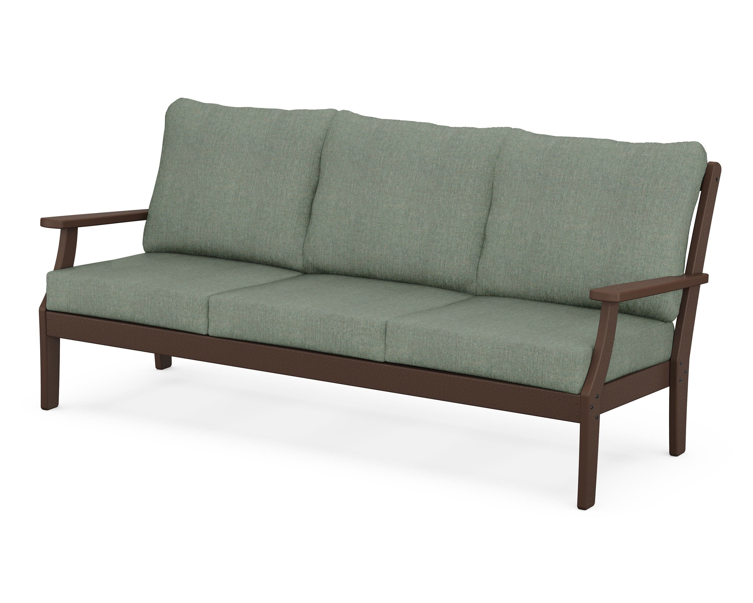 Yacht Club Deep Seating Sofa in Vintage Lantern / Cast Sage