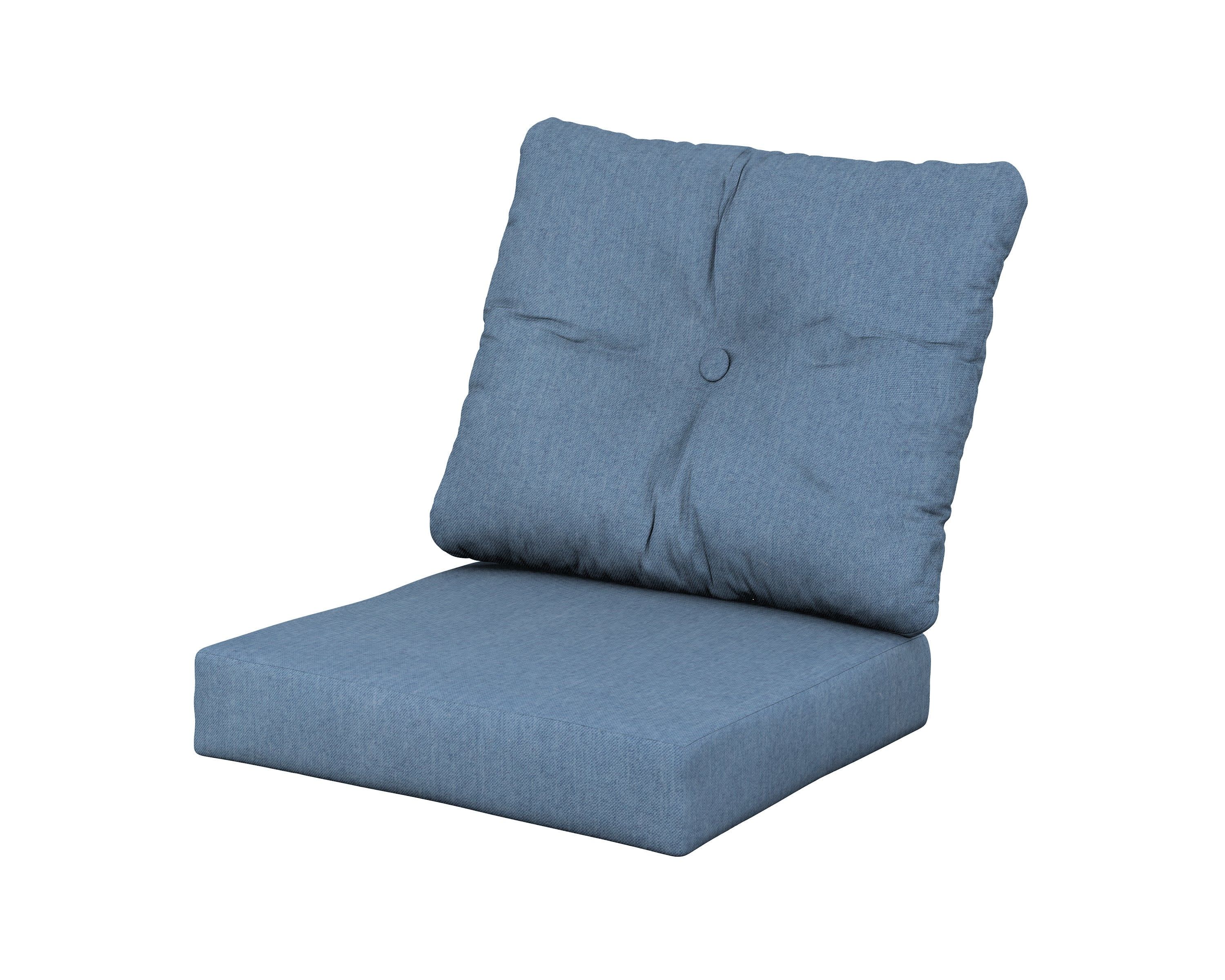 Vineyard Seat/Back Cushion in Sky Blue