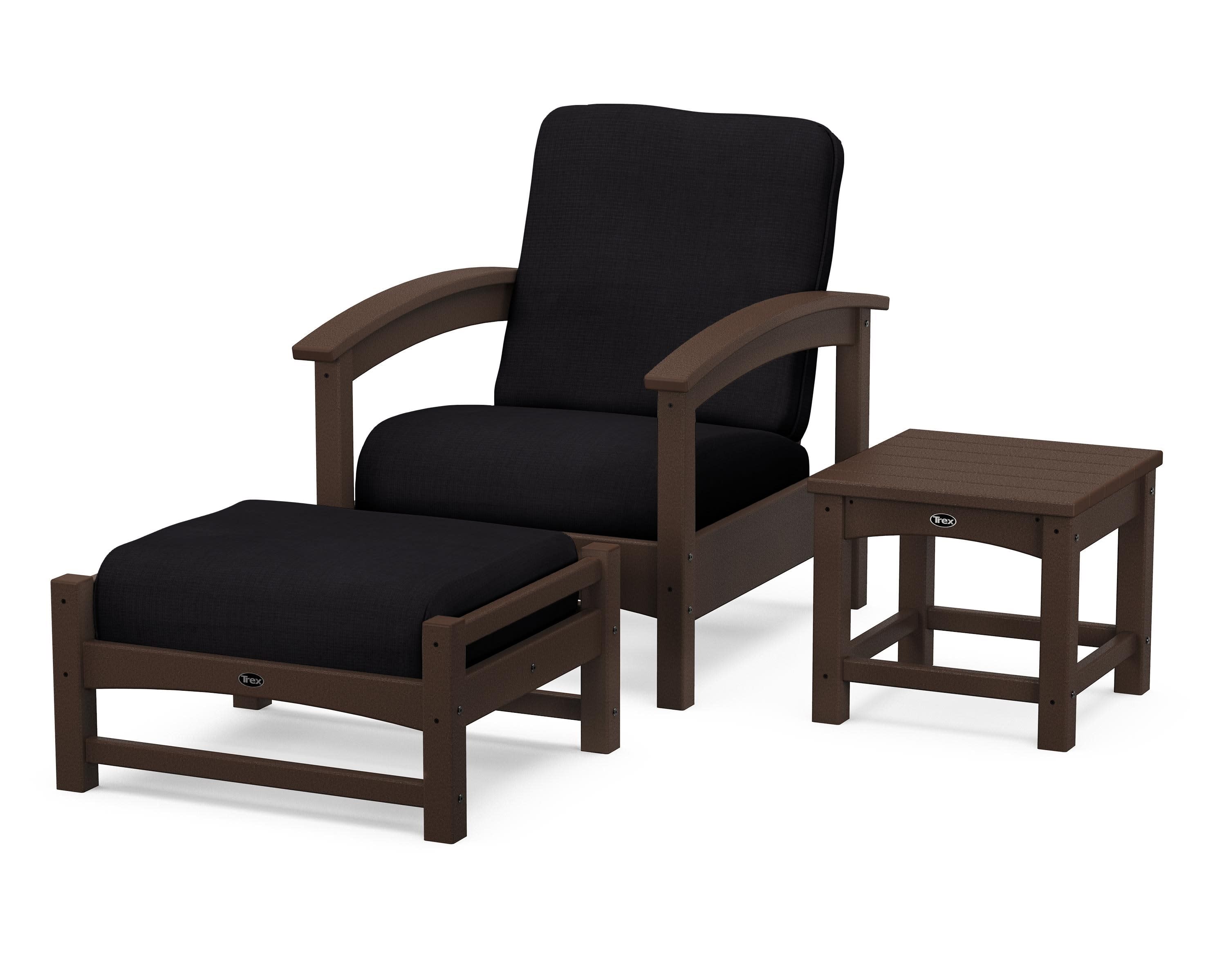 Rockport 3-Piece Deep Seating Set in Vintage Lantern / Midnight Linen