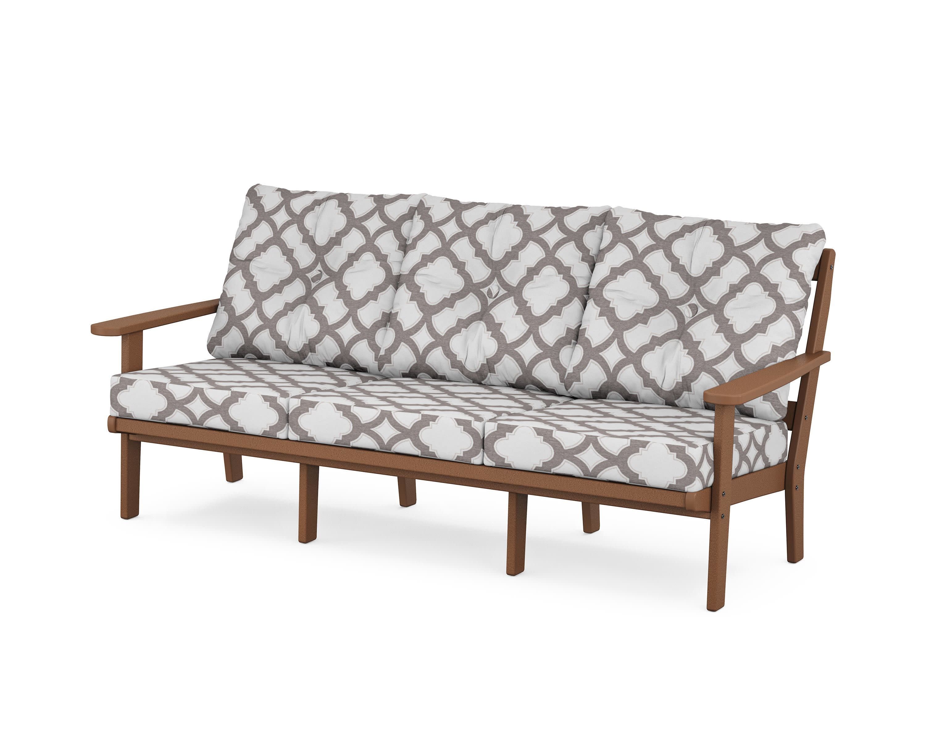 Cape Cod Deep Seating Sofa in Tree House / Trellis Grey Mist