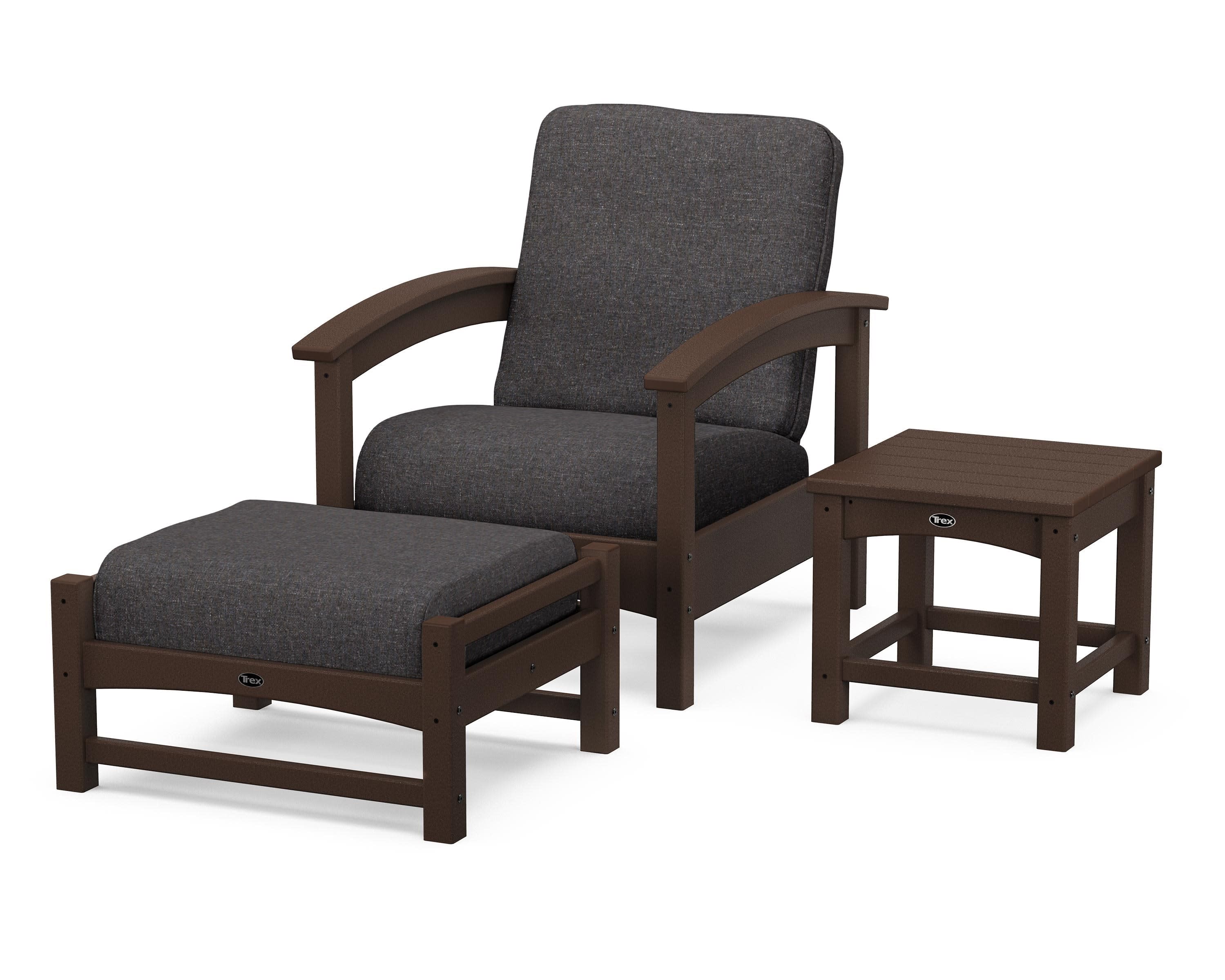Rockport 3-Piece Deep Seating Set in Vintage Lantern / Ash Charcoal