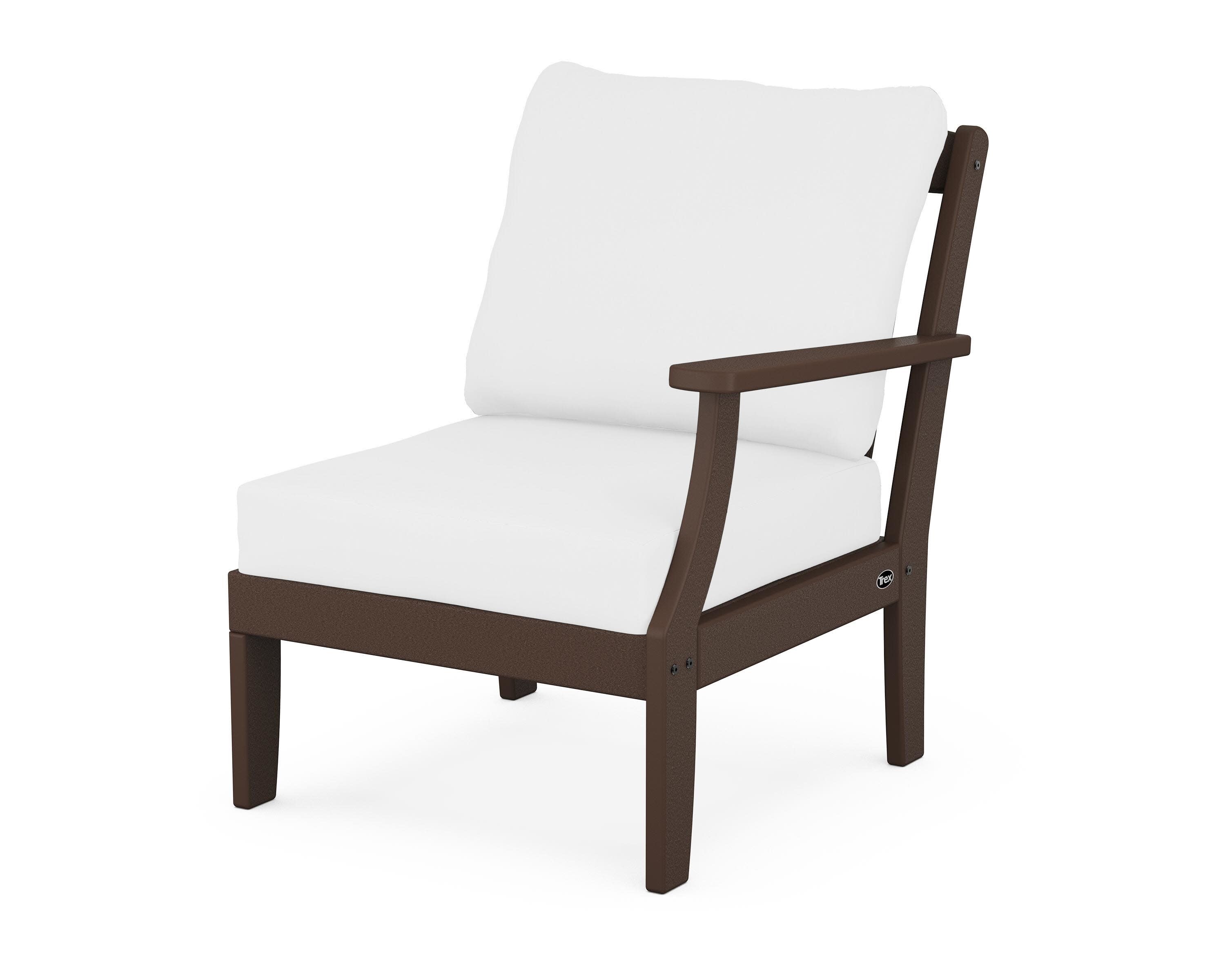 Yacht Club Modular Right Arm Chair in Vintage Lantern / Natural