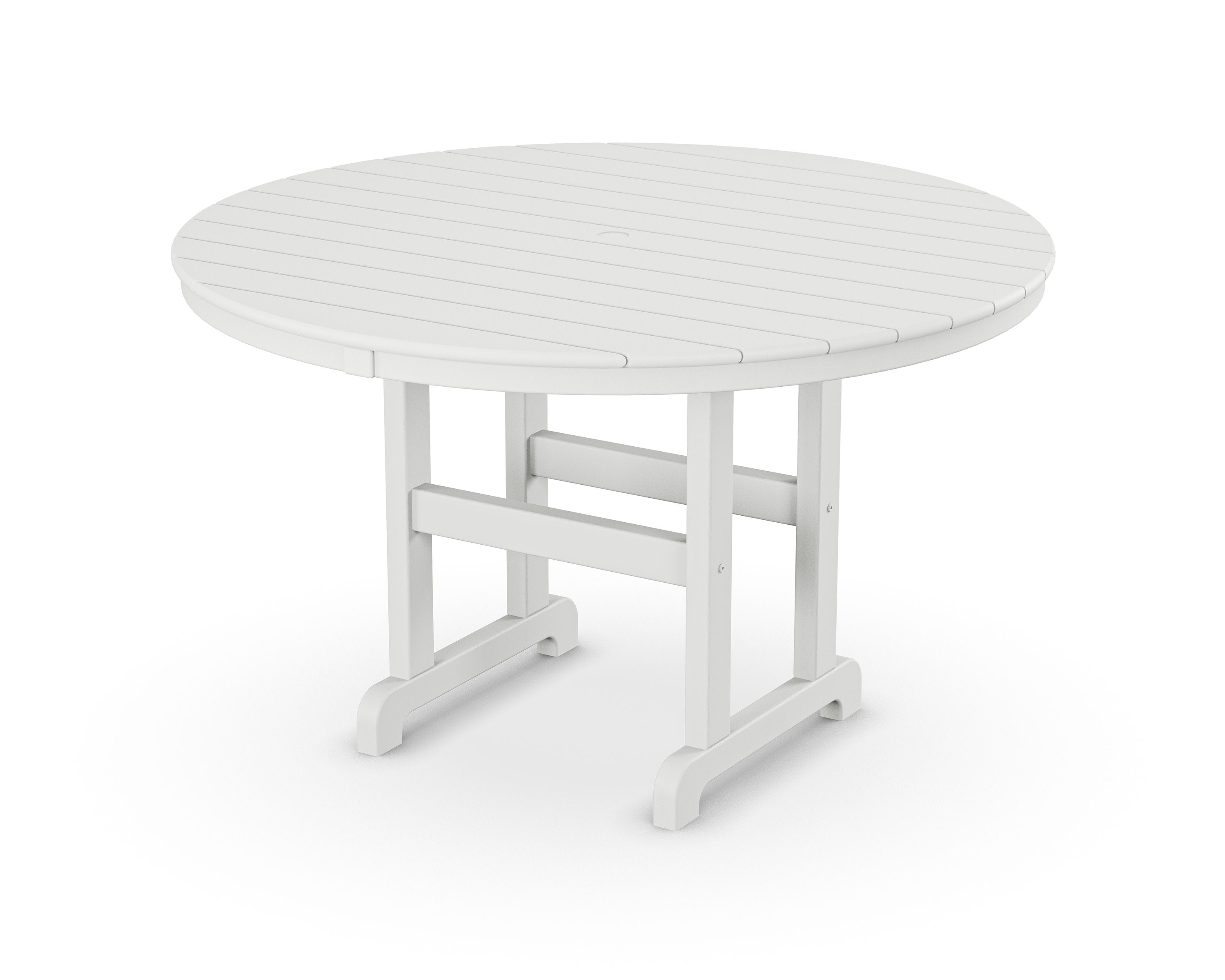 Monterey Bay Round 48" Dining Table in Classic White