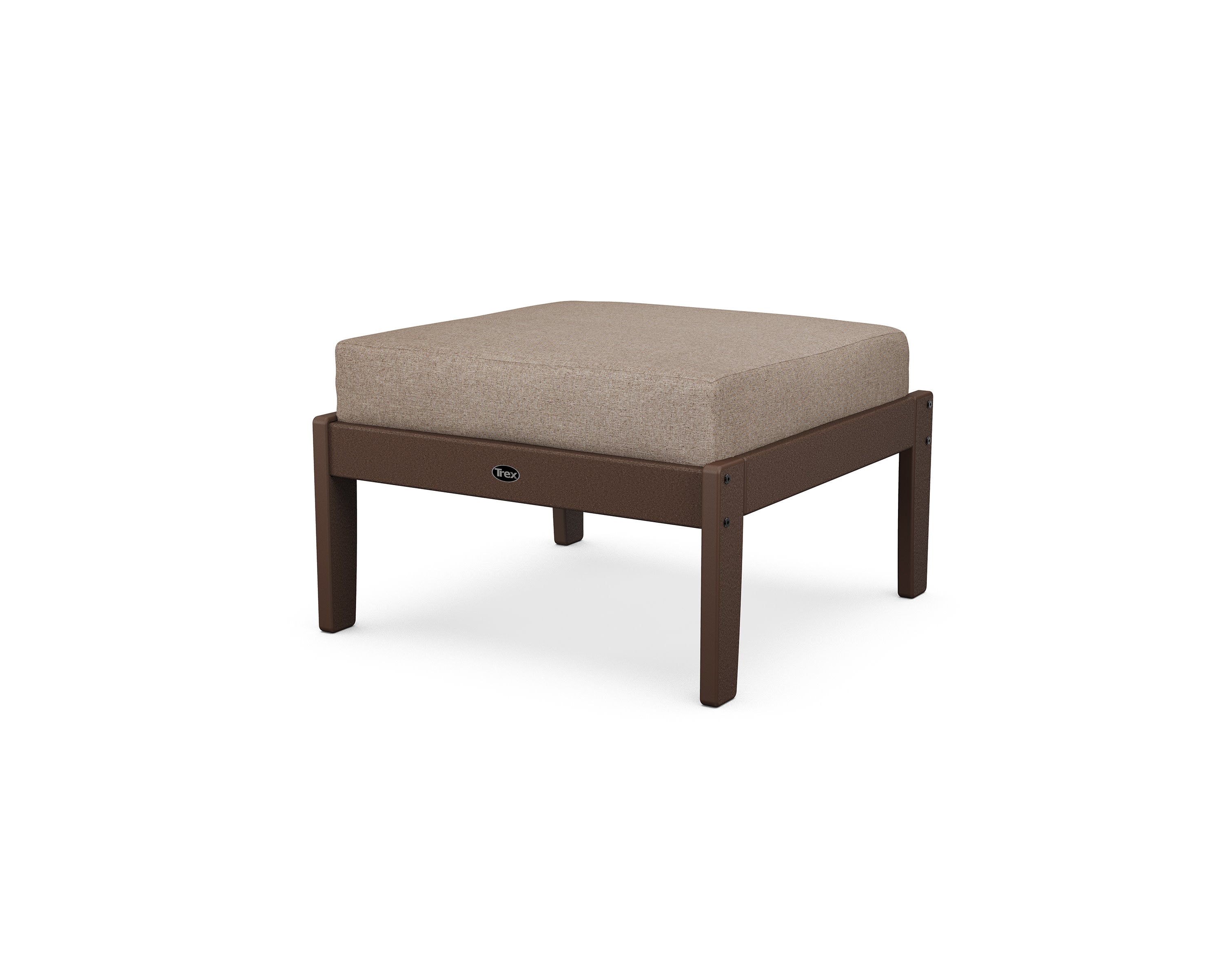 Yacht Club Deep Seating Ottoman in Vintage Lantern / Spiced Burlap