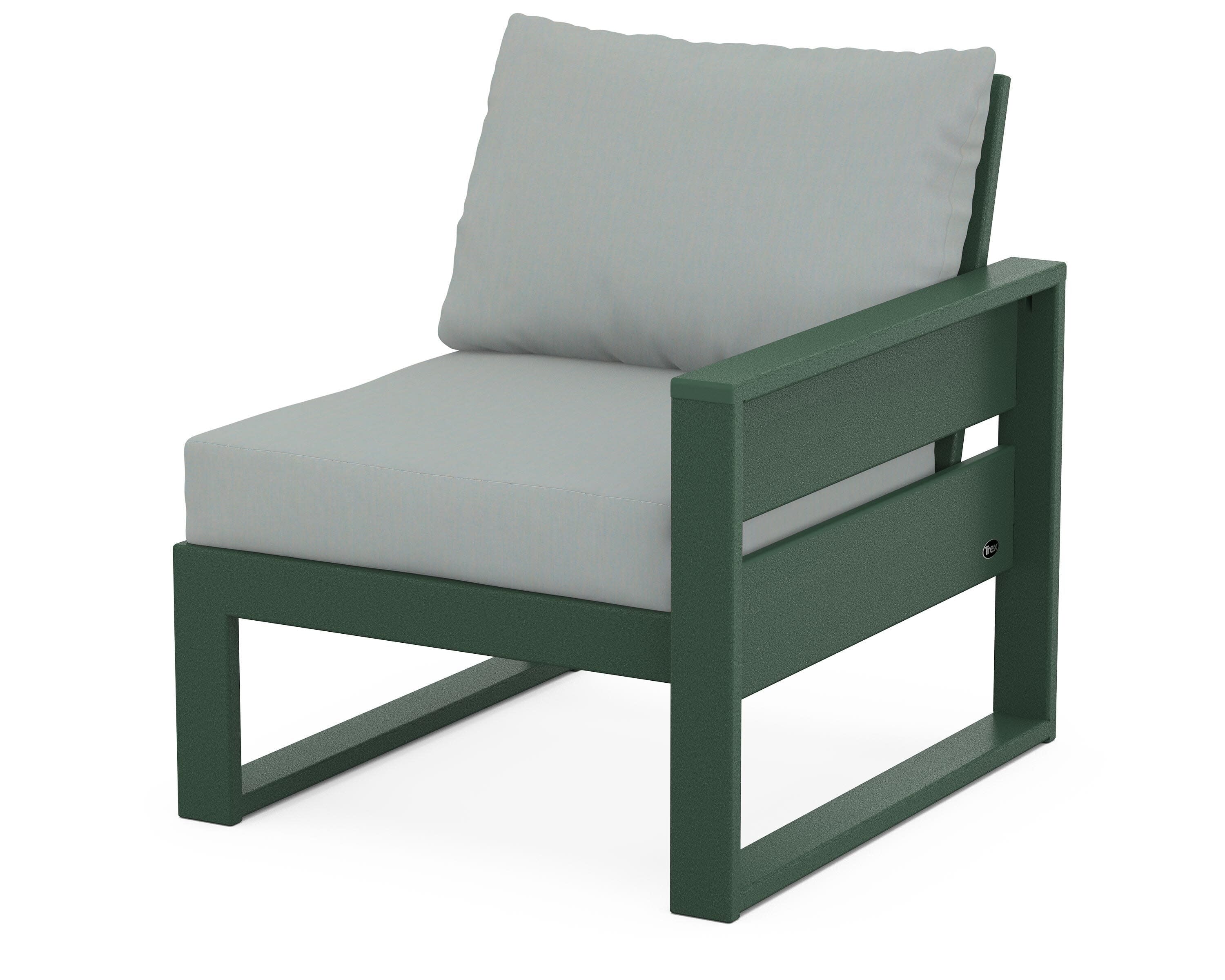 Eastport Modular Right Arm Chair in Rainforest Canopy / Spa