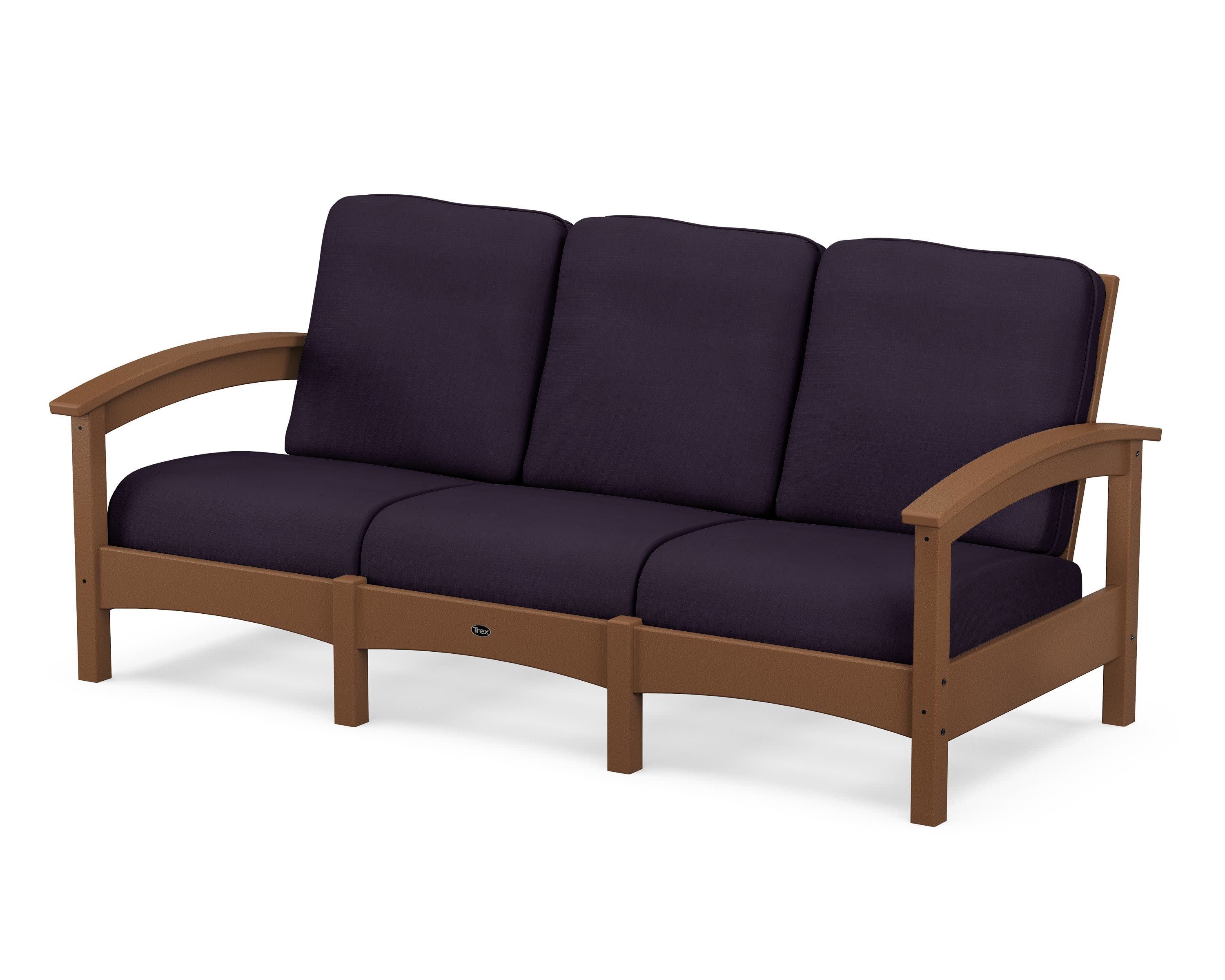 Rockport Club Sofa in Tree House / Navy Linen