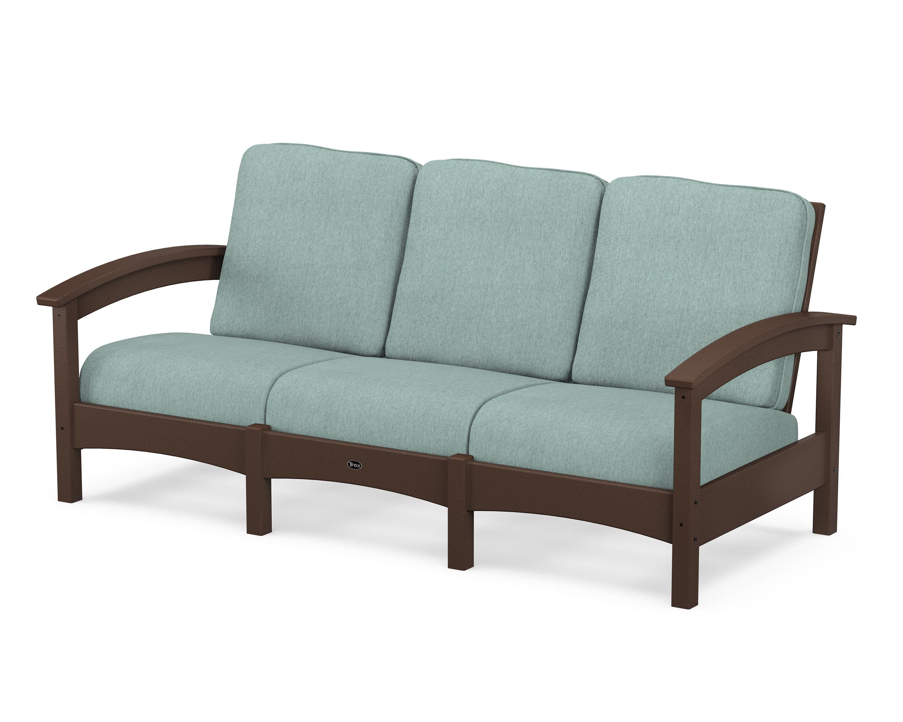 Rockport Club Sofa in Vintage Lantern / Glacier Spa