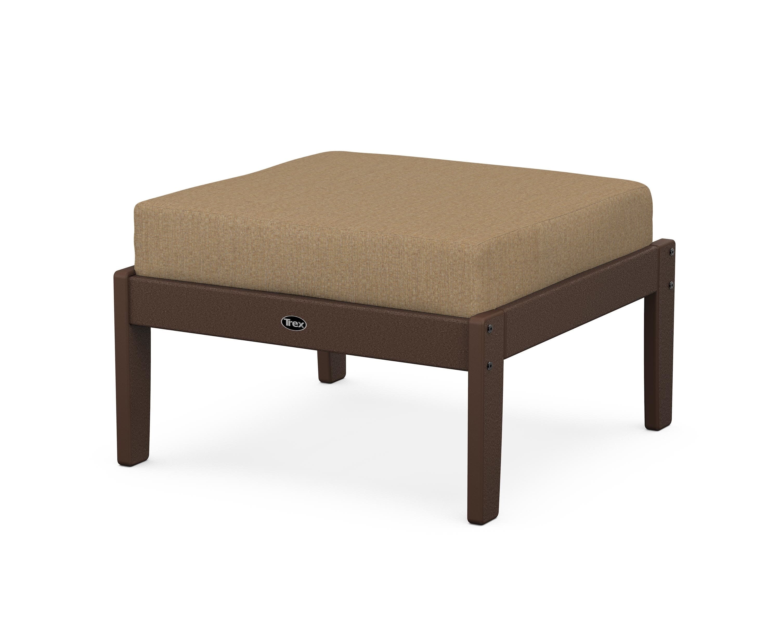 Yacht Club Deep Seating Ottoman in Vintage Lantern / Sesame