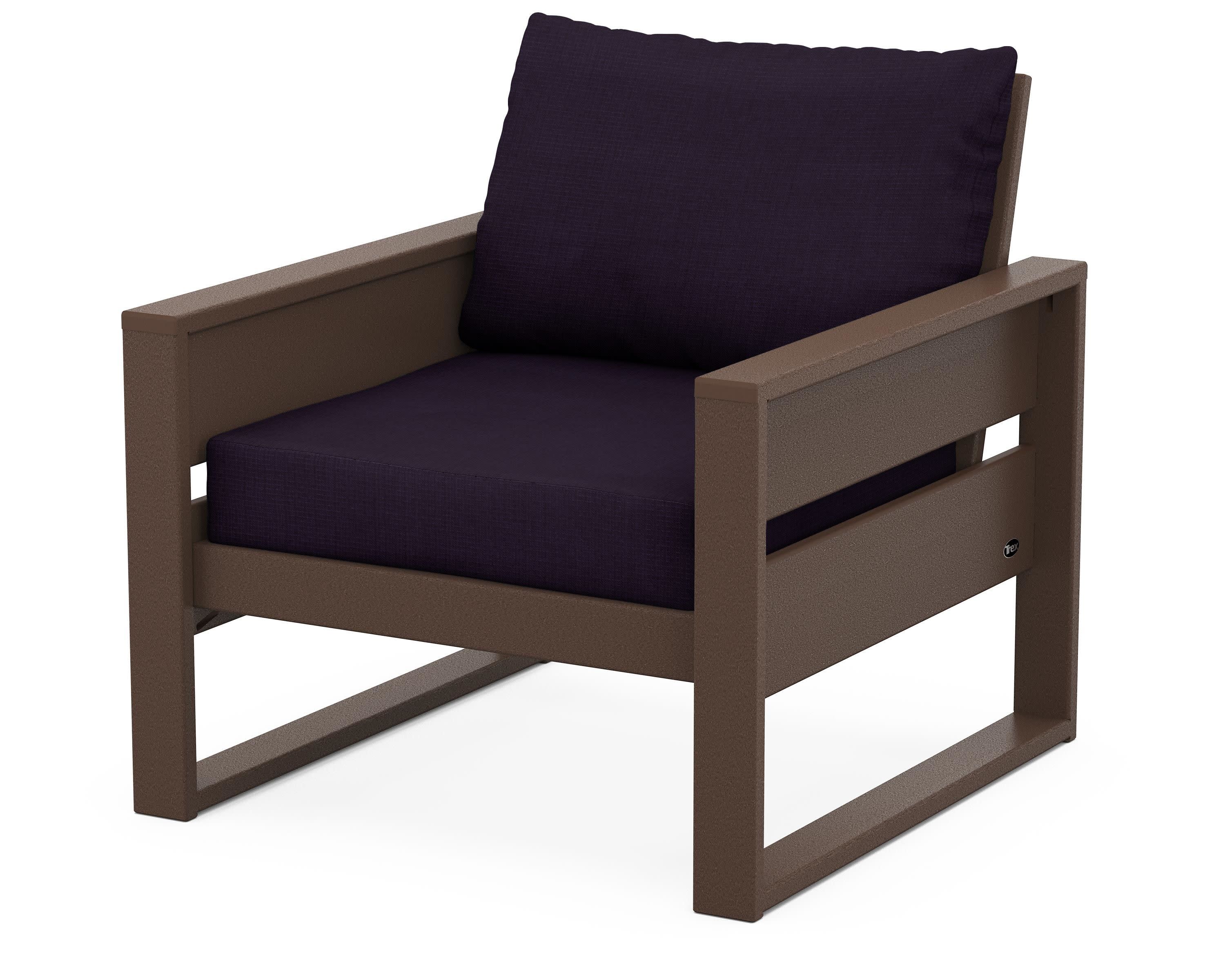 Eastport Club Chair in Vintage Lantern / Navy Linen