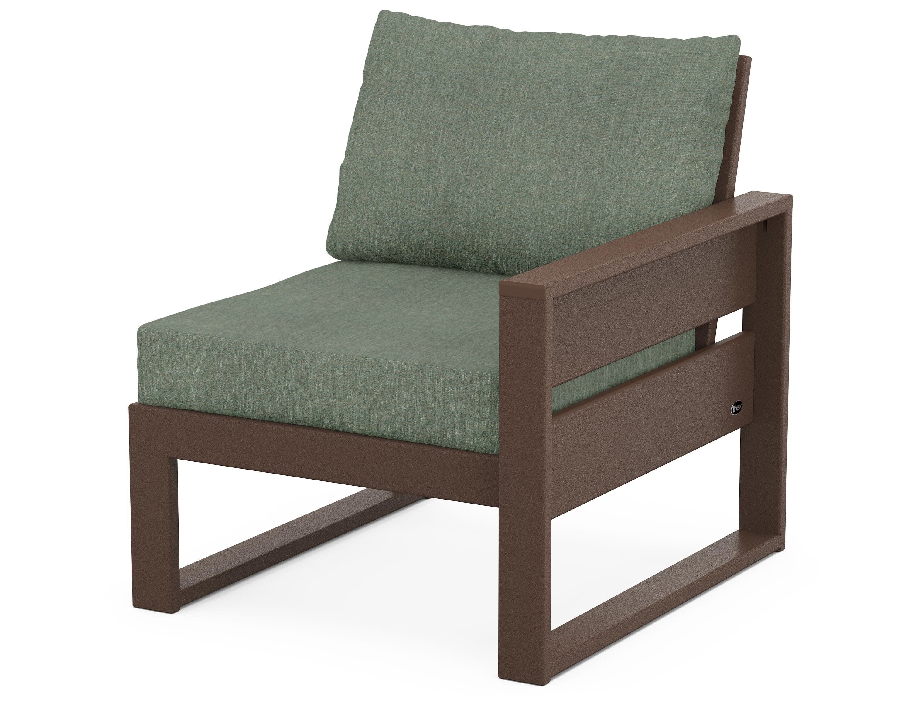 Eastport Modular Right Arm Chair in Vintage Lantern / Cast Sage