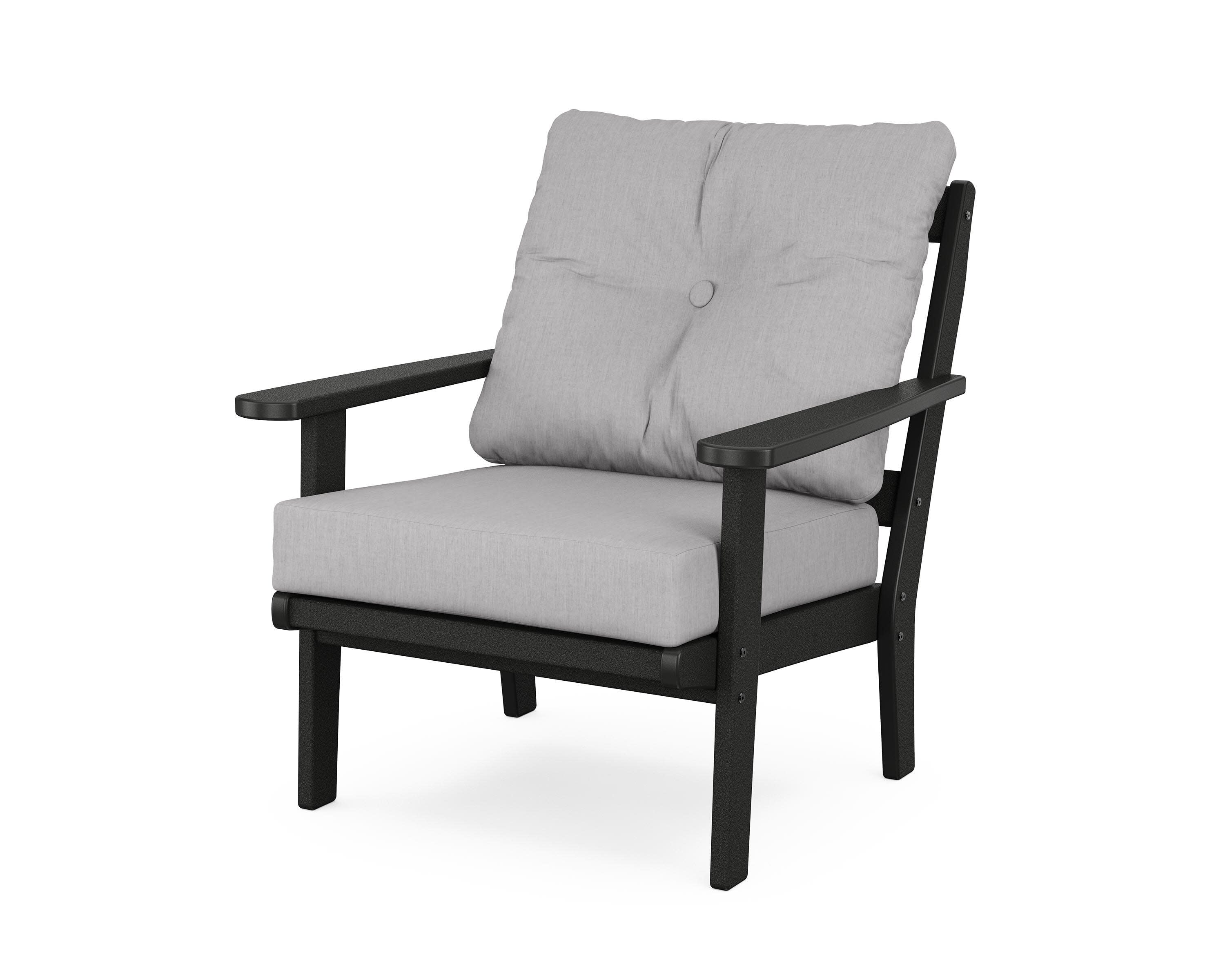 Cape Cod Deep Seating Chair in Charcoal Black / Granite