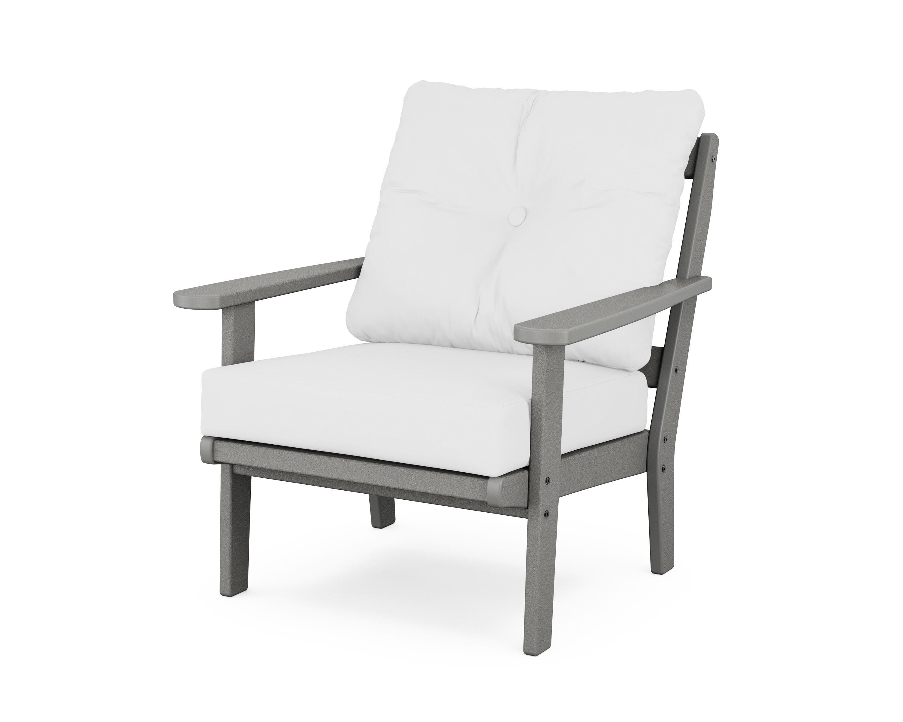 Cape Cod Deep Seating Chair in Stepping Stone / Natural