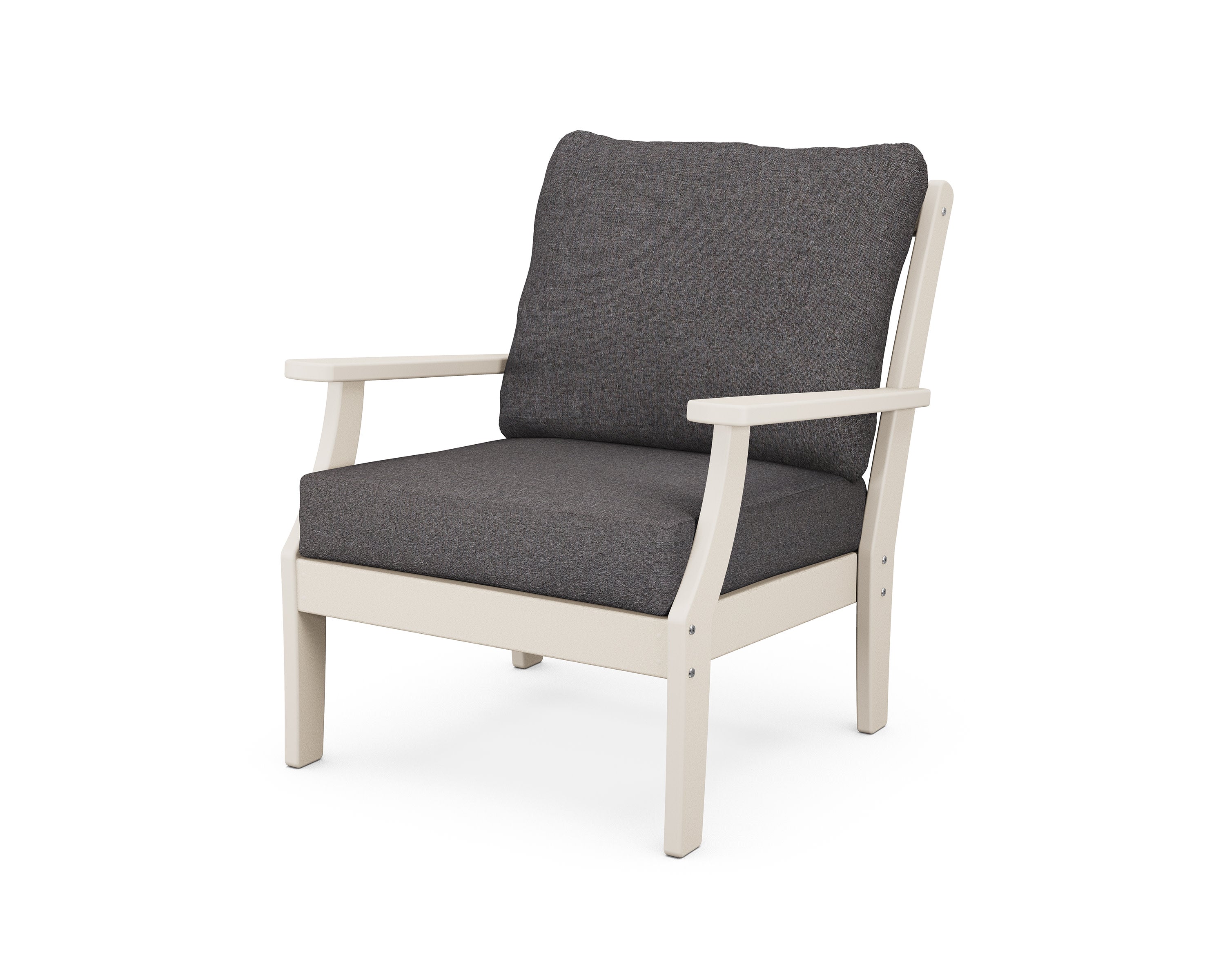 Yacht Club Deep Seating Chair in Sand Castle / Ash Charcoal