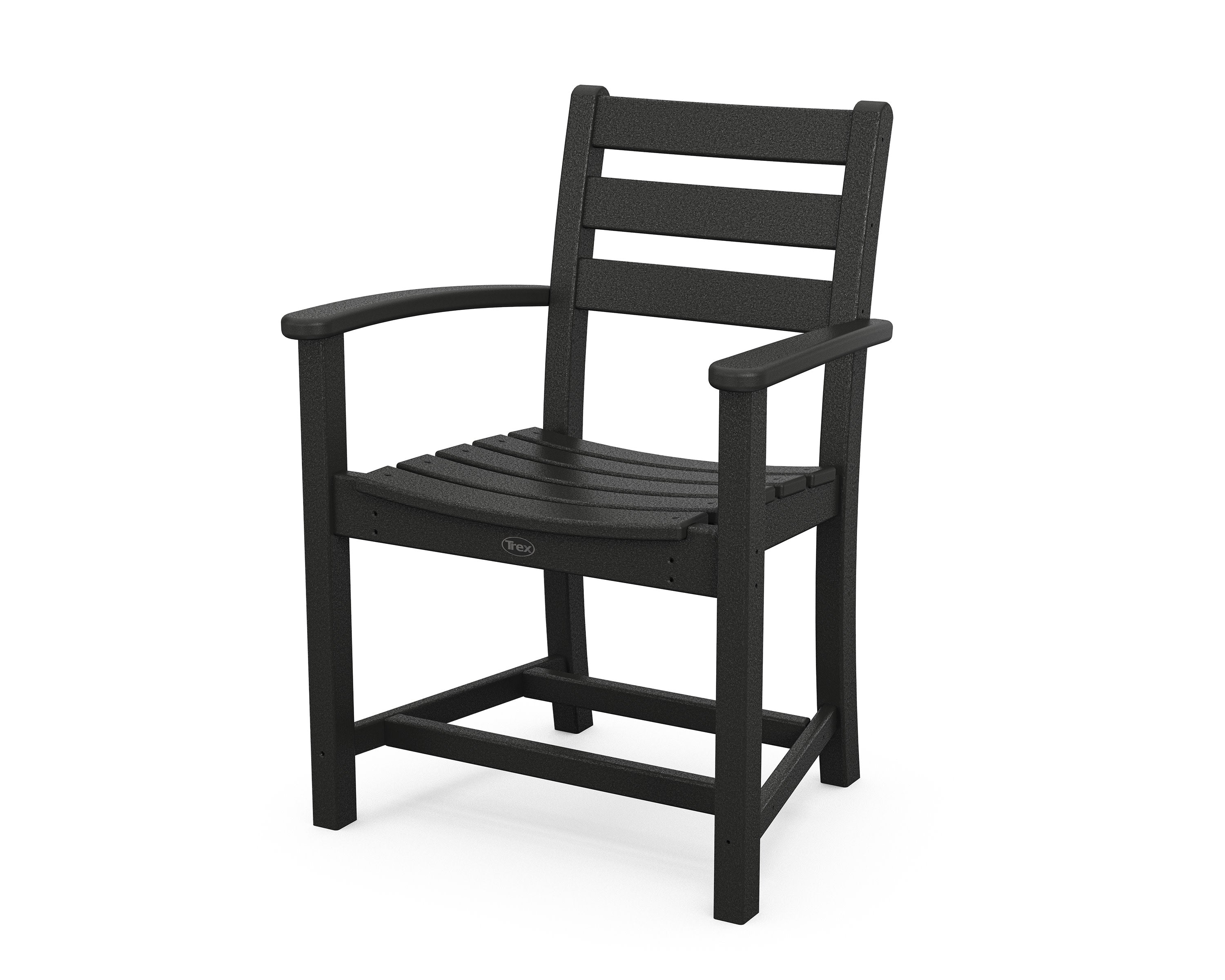 Monterey Bay Dining Arm Chair in Charcoal Black