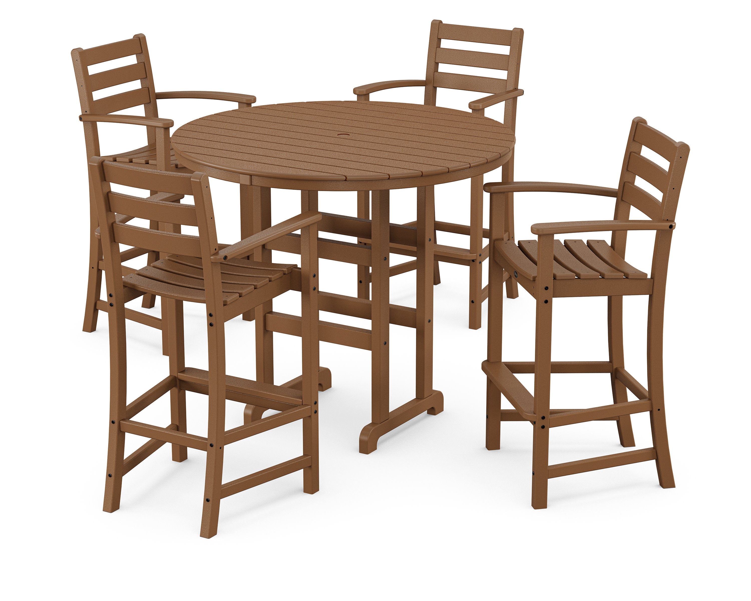 Monterey Bay 5-Piece Round Bar Set in Tree House