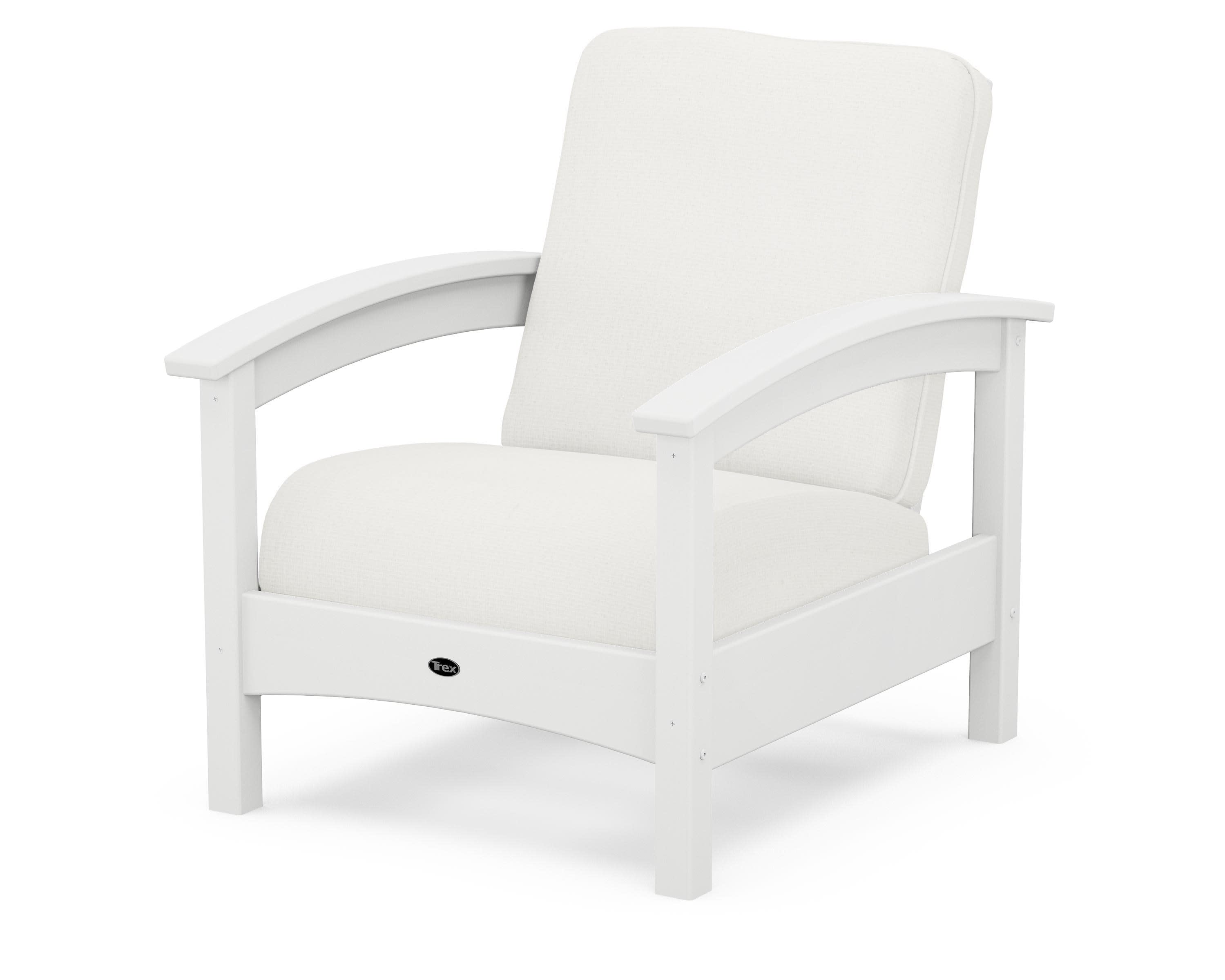 Rockport Club Chair in Classic White / Natural Linen
