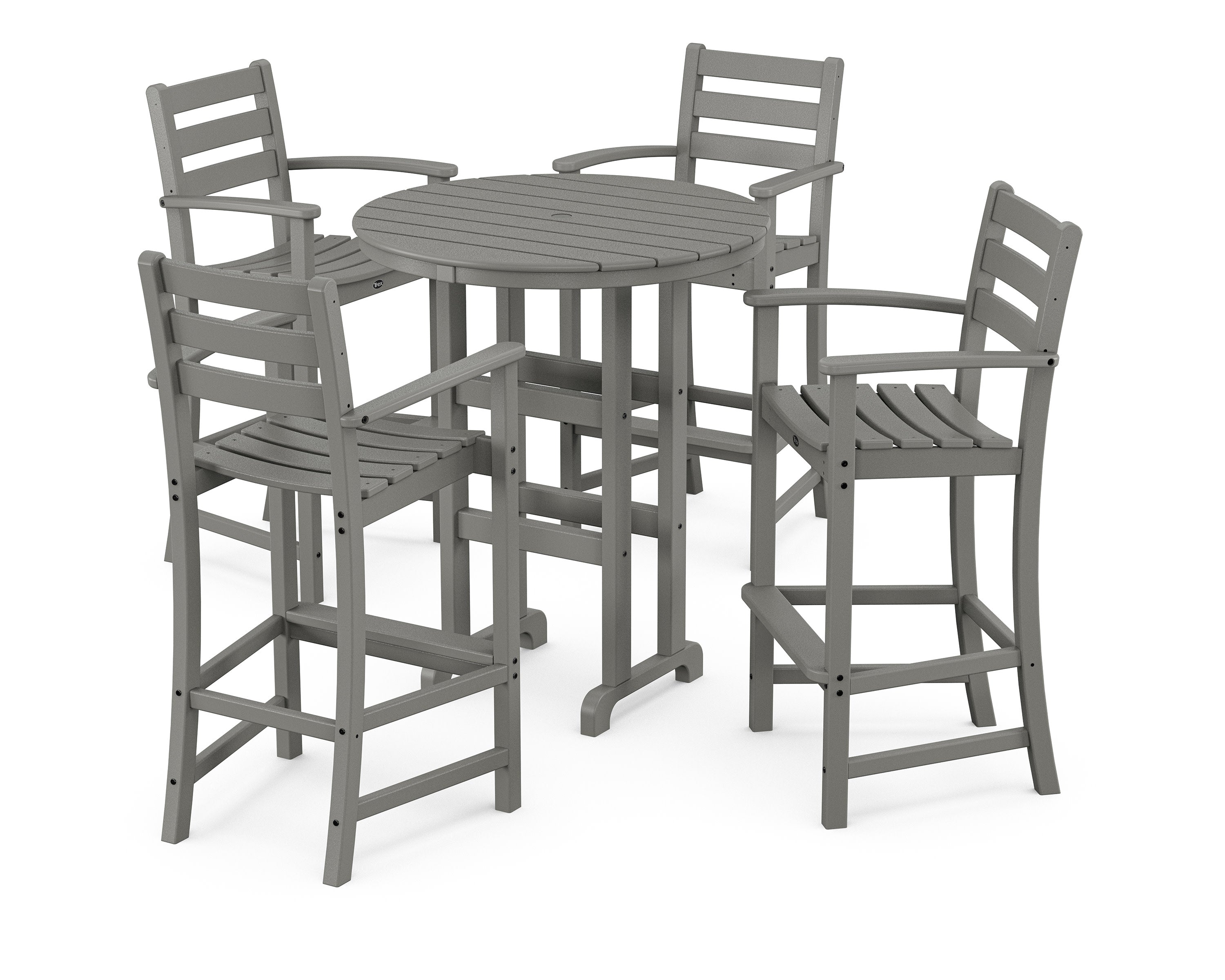Monterey Bay 5-Piece Round Bar Set in Stepping Stone