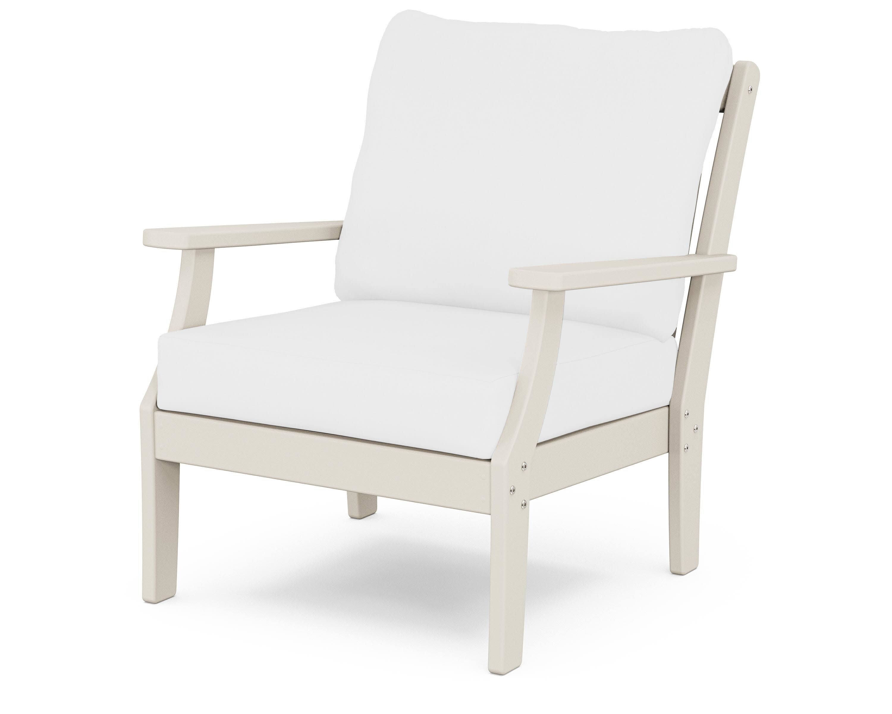 Yacht Club Deep Seating Chair in Sand Castle / Natural
