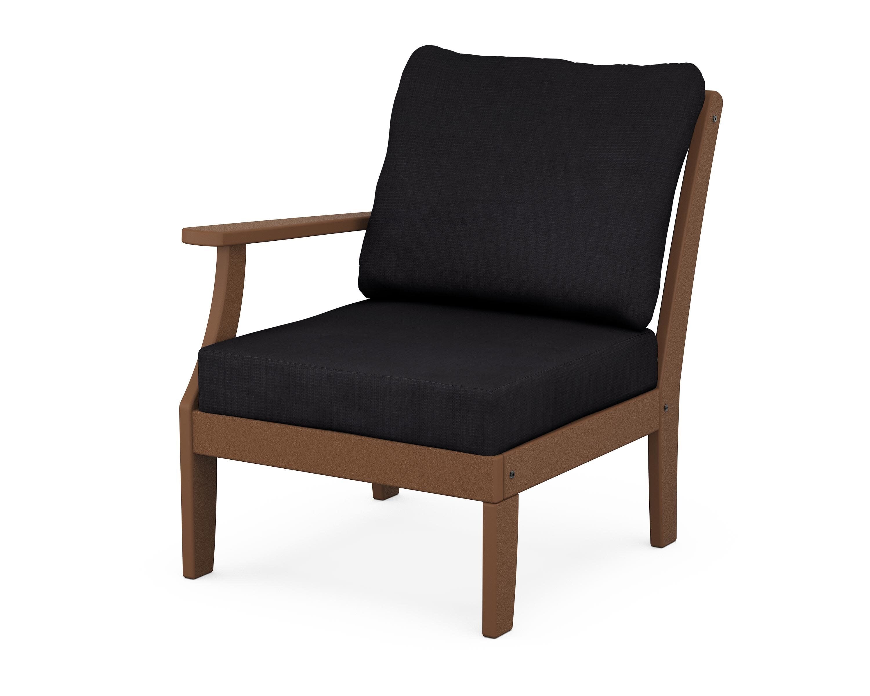 Yacht Club Modular Left Arm Chair in Tree House / Midnight Linen
