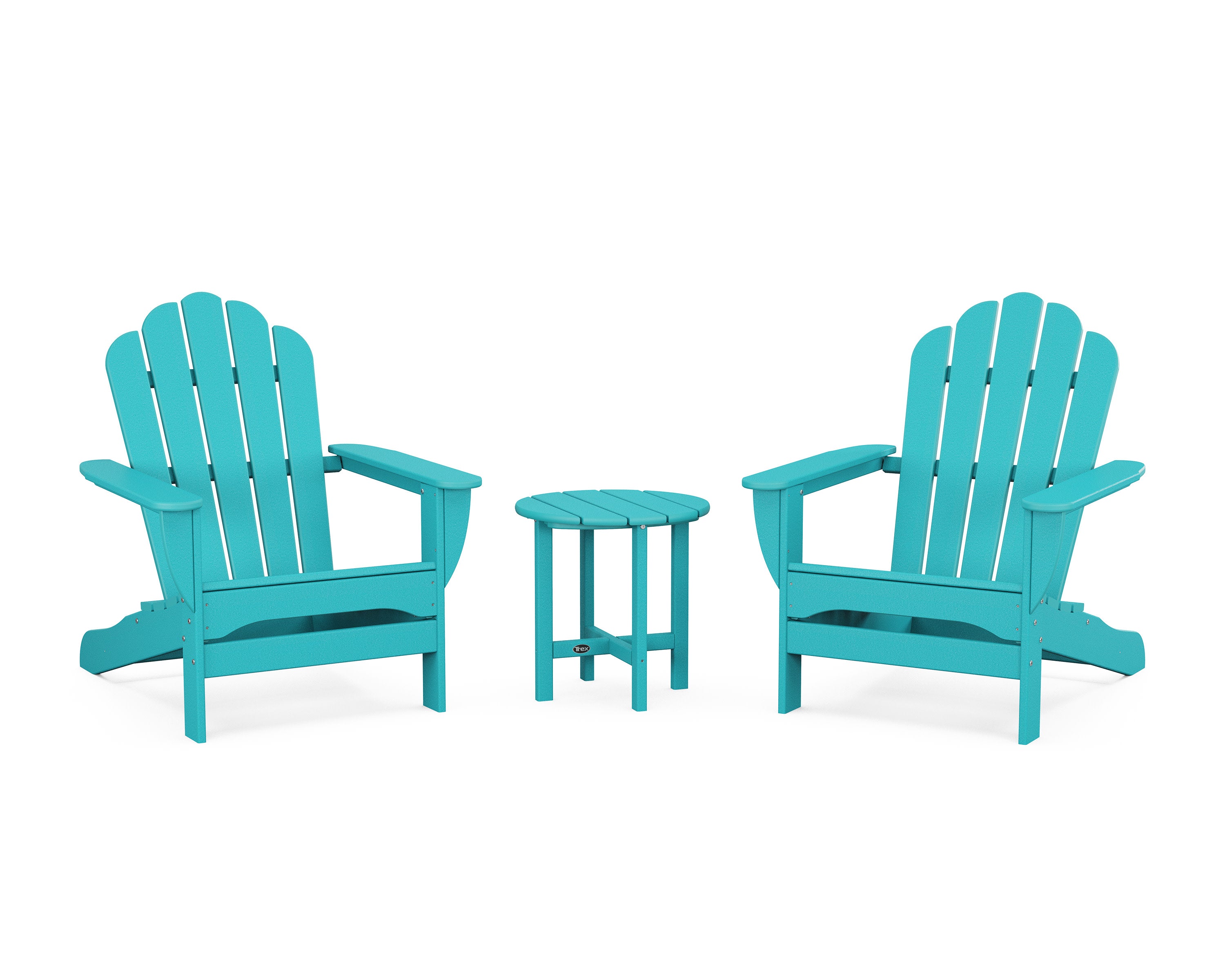 3-Piece Monterey Bay Oversized Adirondack Set in Aruba
