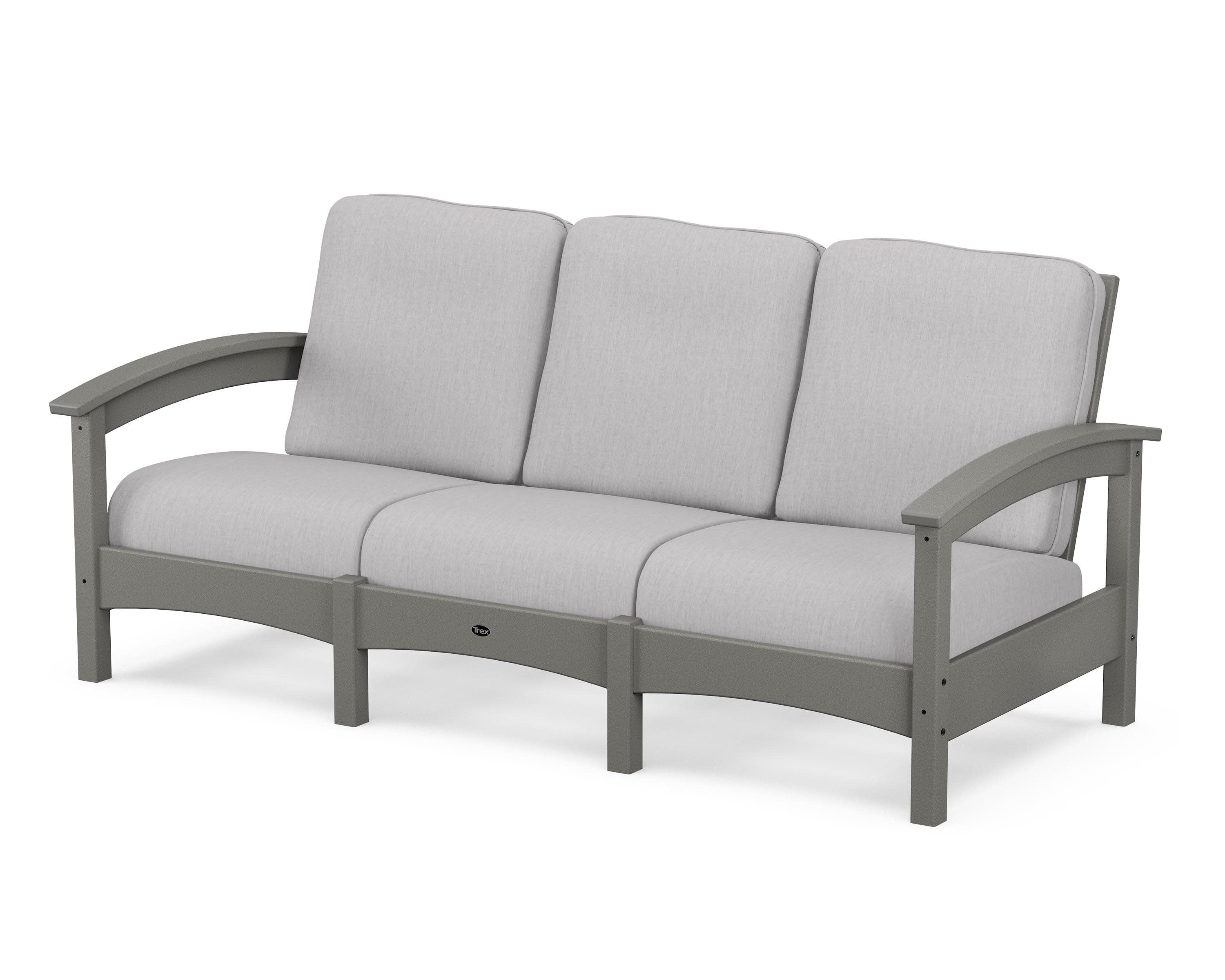 Rockport Club Sofa in Stepping Stone / Granite